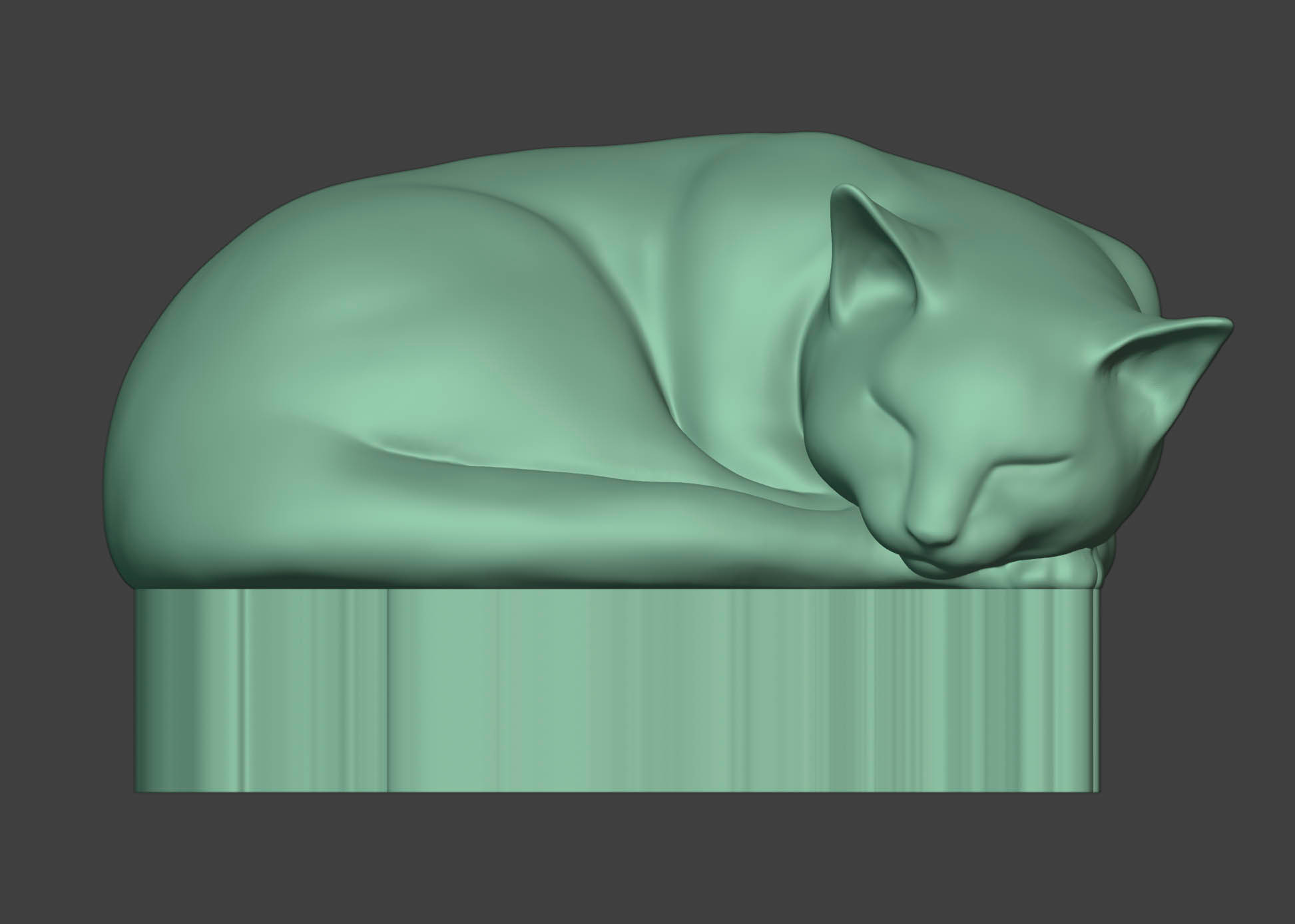 I kept struggling with deformation along the flat base. I was successfully able to mitigate this by adding a thin wall along the outside edges of the entire base and printing "flat" on the buildplate. 