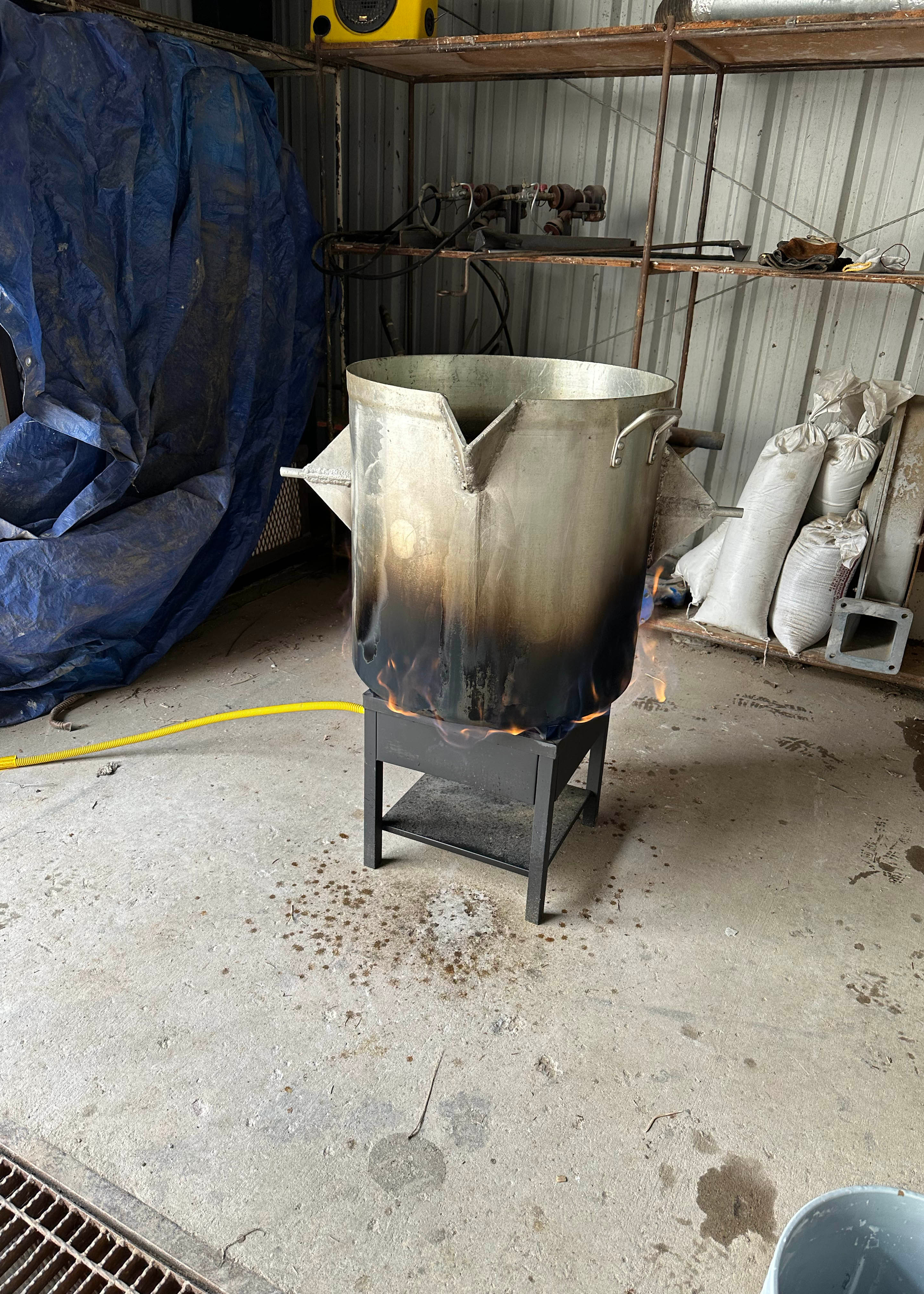 Boiling cauldron
