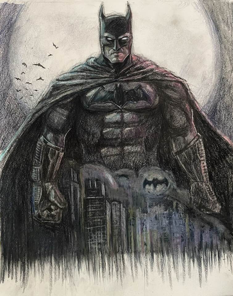 Batman - Colored Pencils