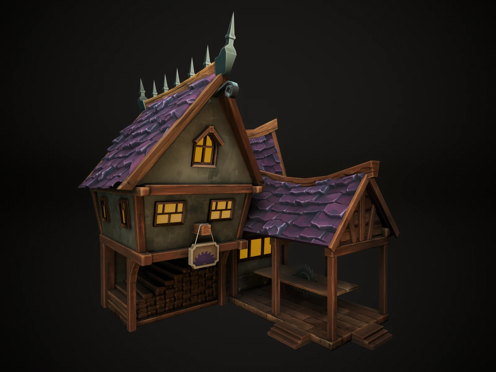 ArtStation - Stylized RTS Buildings