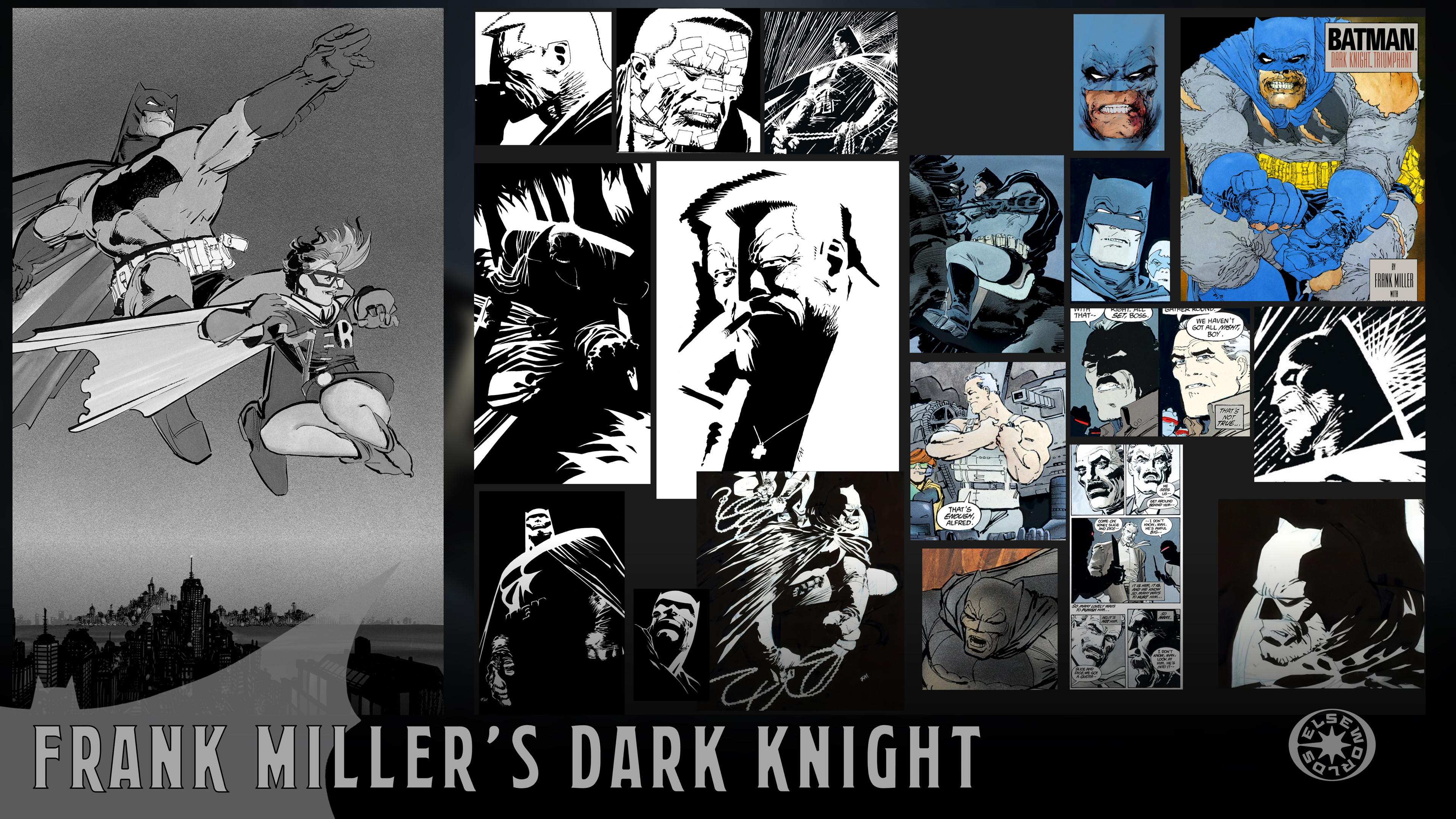 Frank Miller Style Reference - Taking cues from both The Dark Knight Returns and Sin City