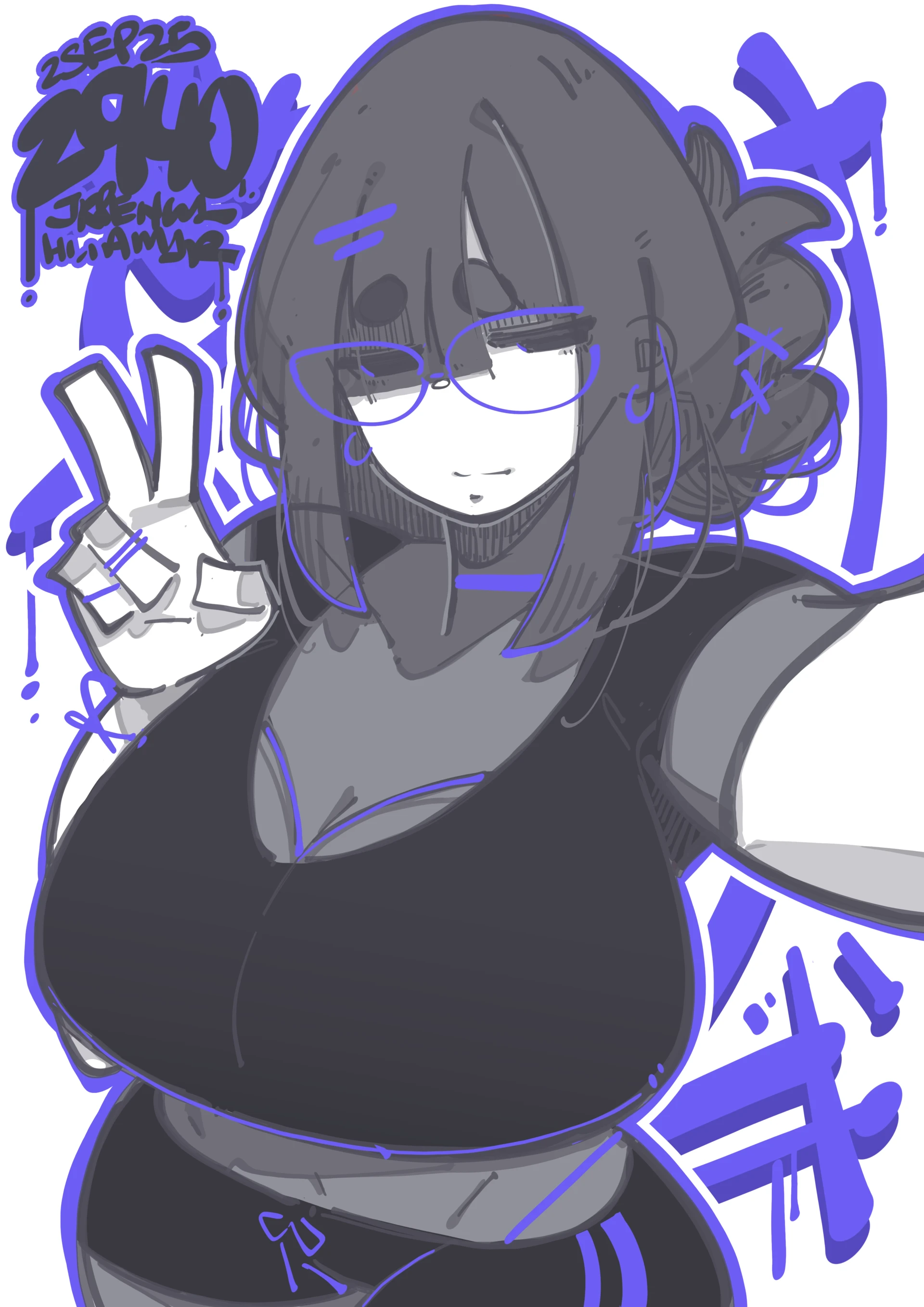 Jr Pencil - 2940 - 紫 / purple 2 Sep 2025 #画画 #doodle