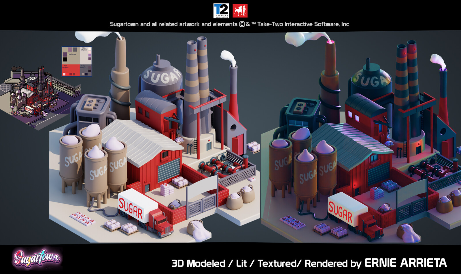 - Pre-Viz - 
Translated 2D to 3D Stylized Environments