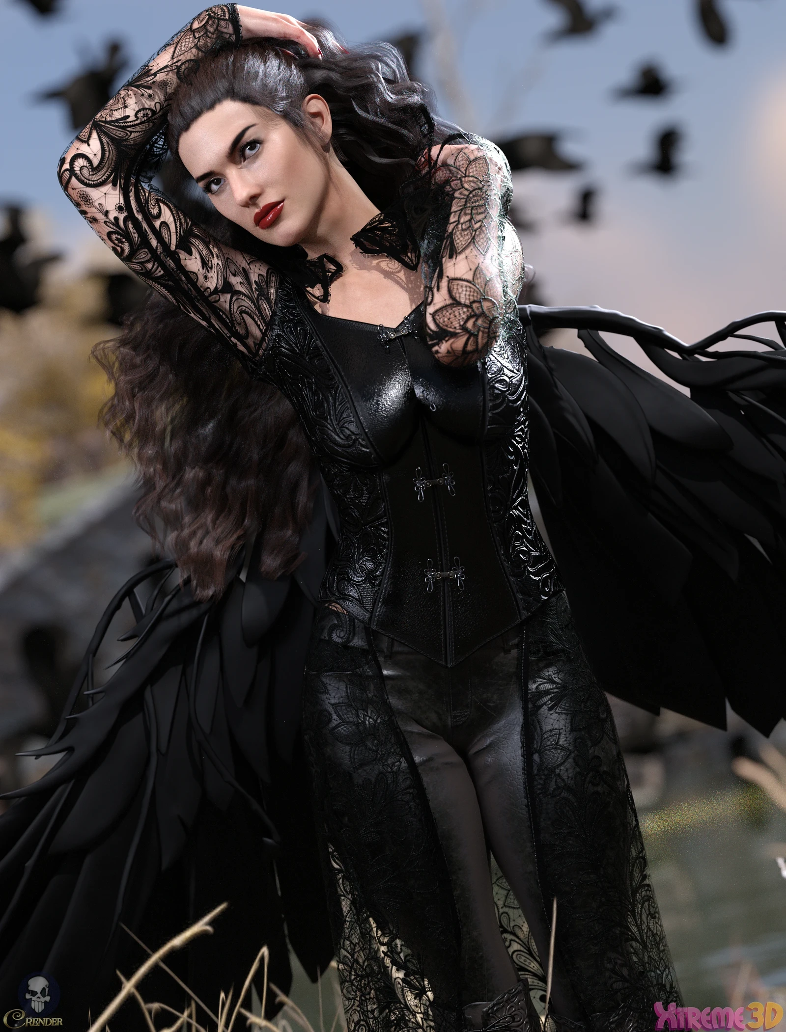 V3D Cora for G8F/G8.1F by Vicey3D
Art by Crender
Store Renderosity
