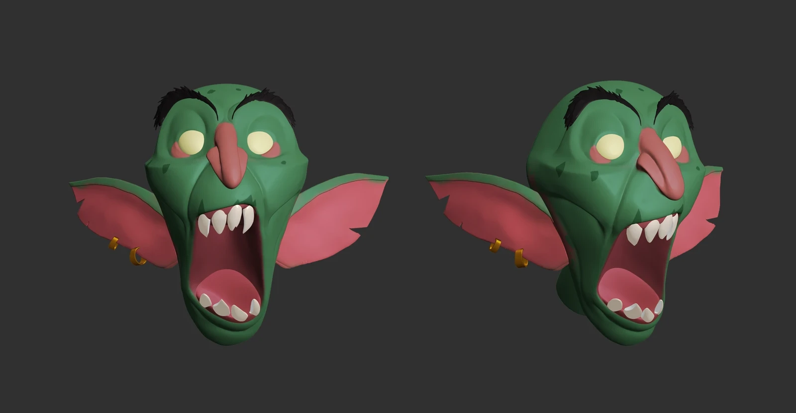 Sculpt practice. Based on an artwork by artist charactercube