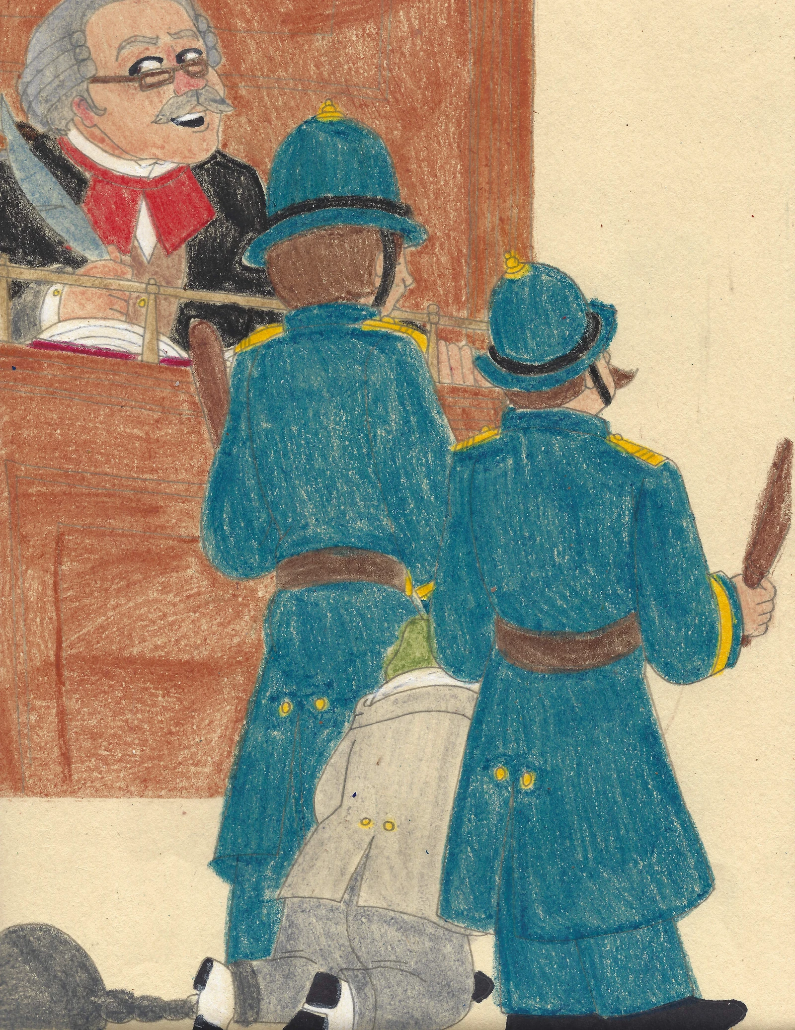 Mr. Clerk, will you tell us, please, what is the very stiffest penalty we can impose for each of these offences? Without, of course, giving the prisoner the benefit of any doubt, because there isn’t any.