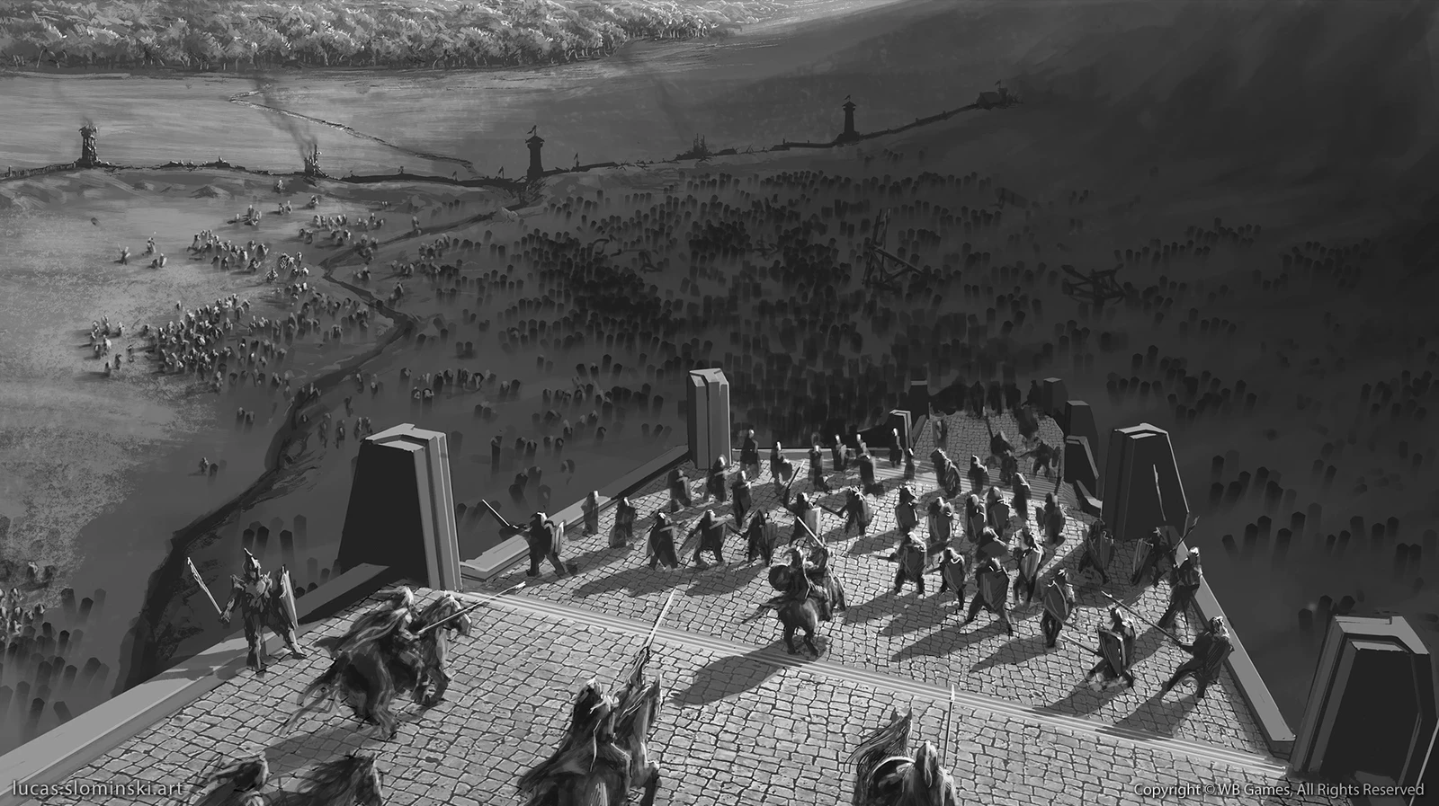 Théoden's cavalry charge
