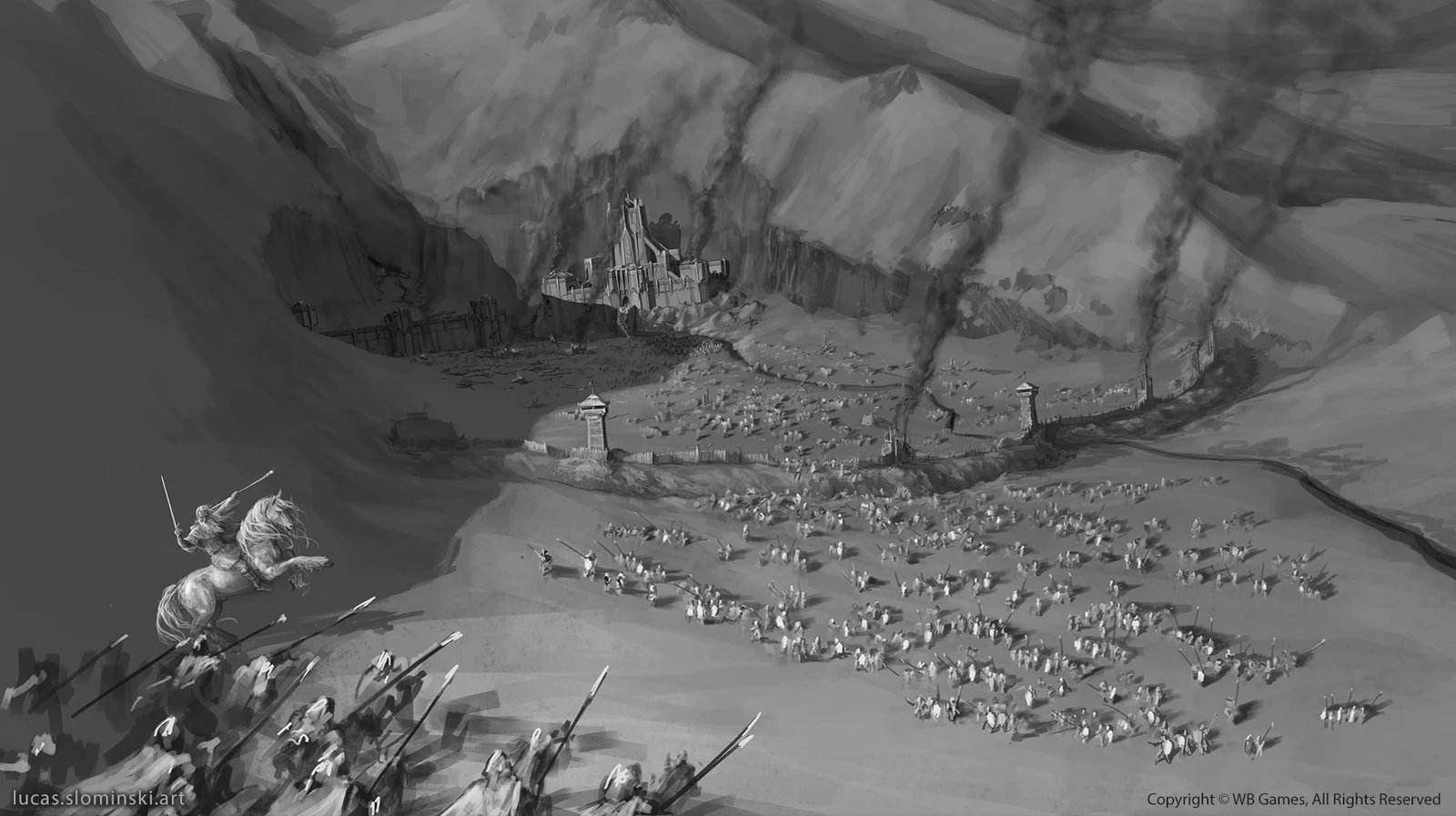Arrival of Erkenbrand's infantry