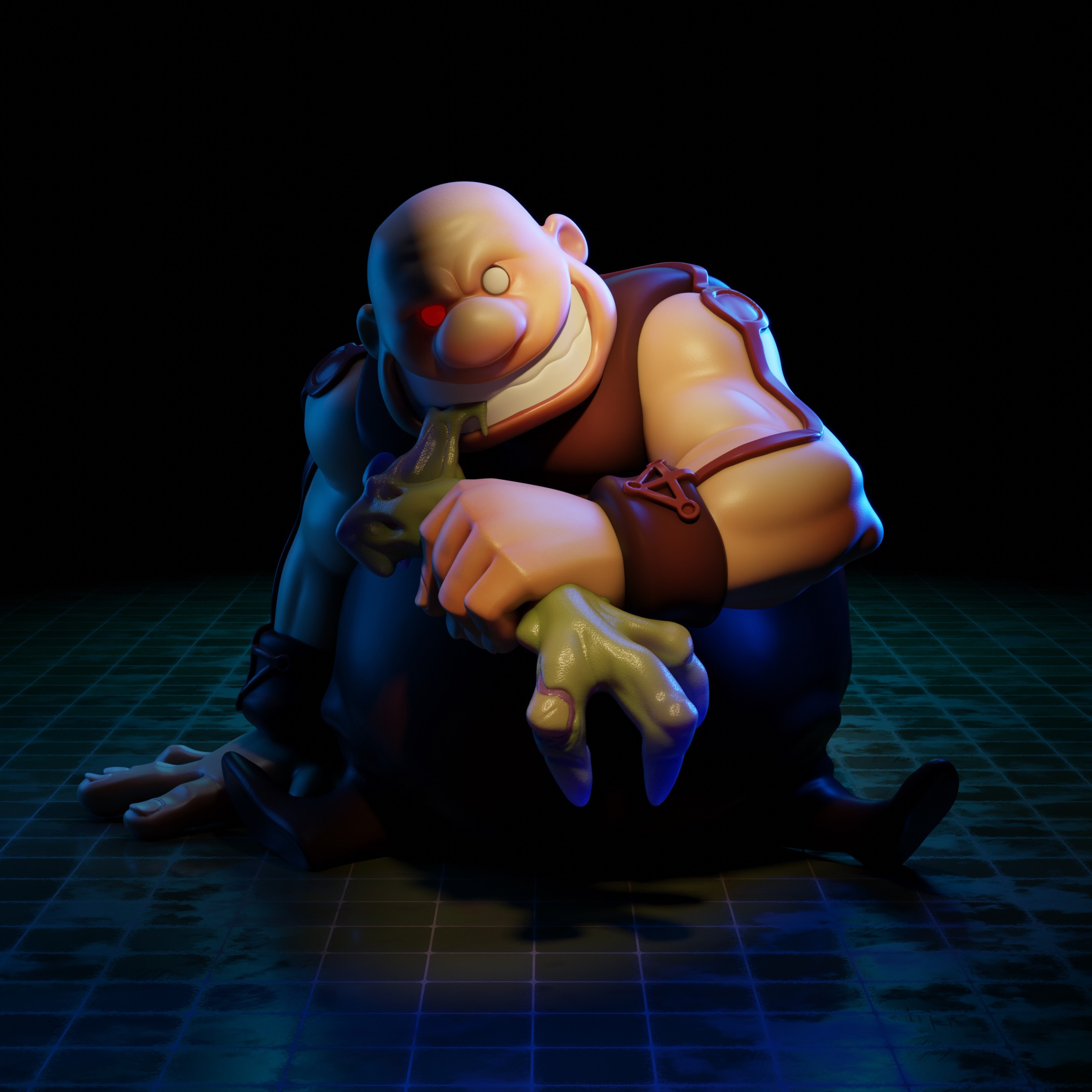 Gluttony the homunculus from Full Metal Alchemist | 3d sculpted in ZBrush and rendered in Blender