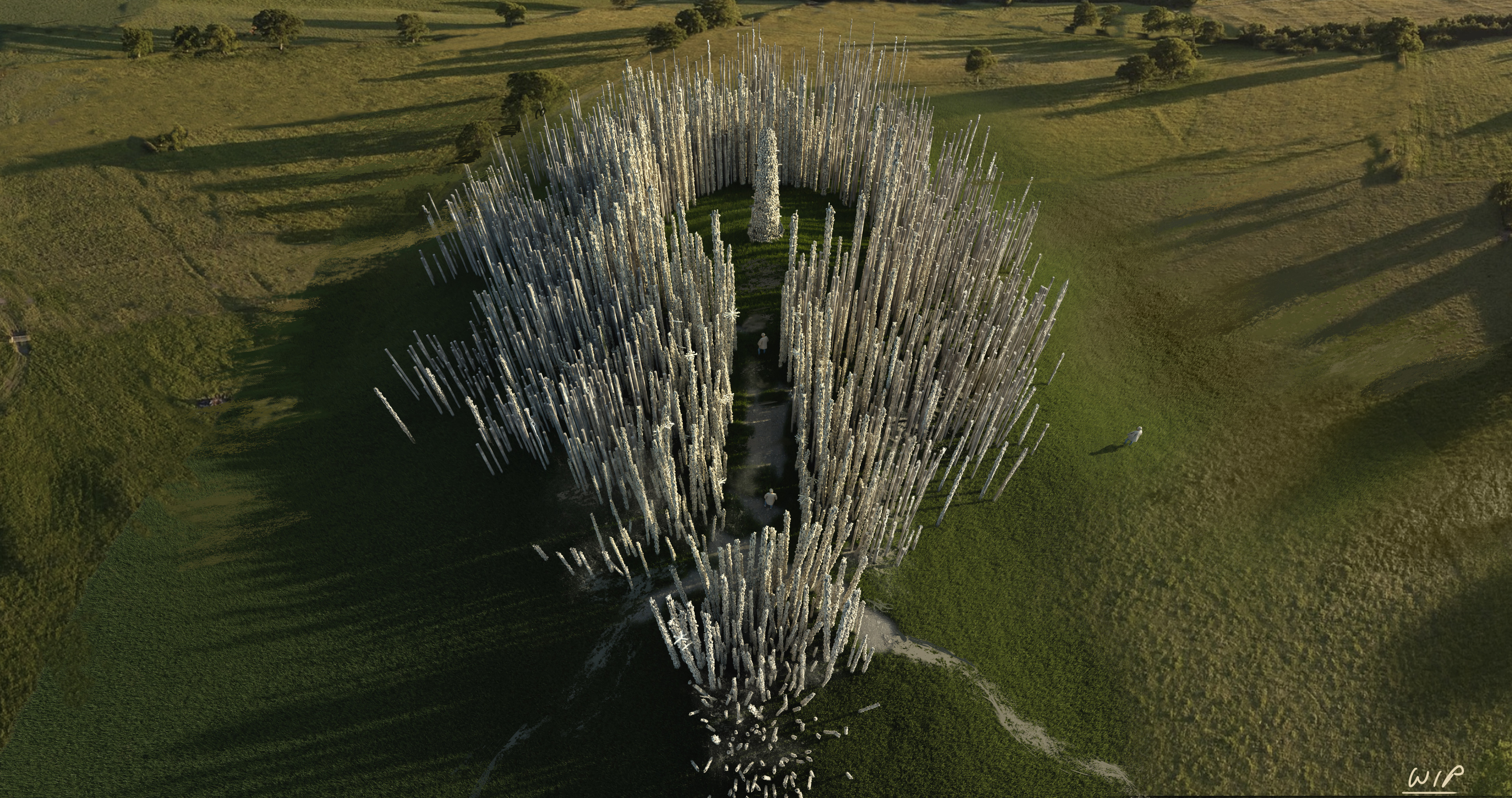 An alternative layout I tried early on