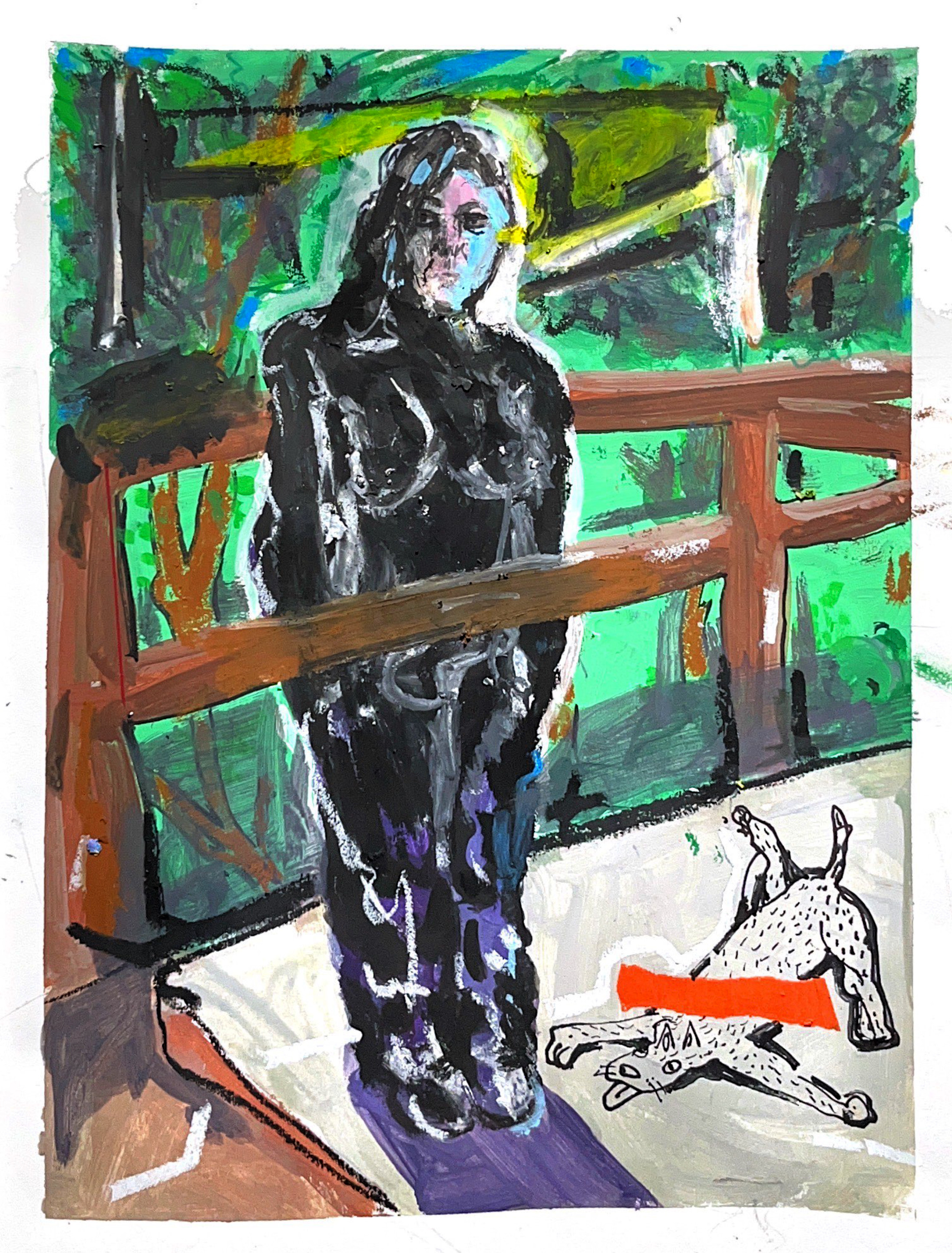 Untitled- 36x43 cm- Mixed media on paper, 2024