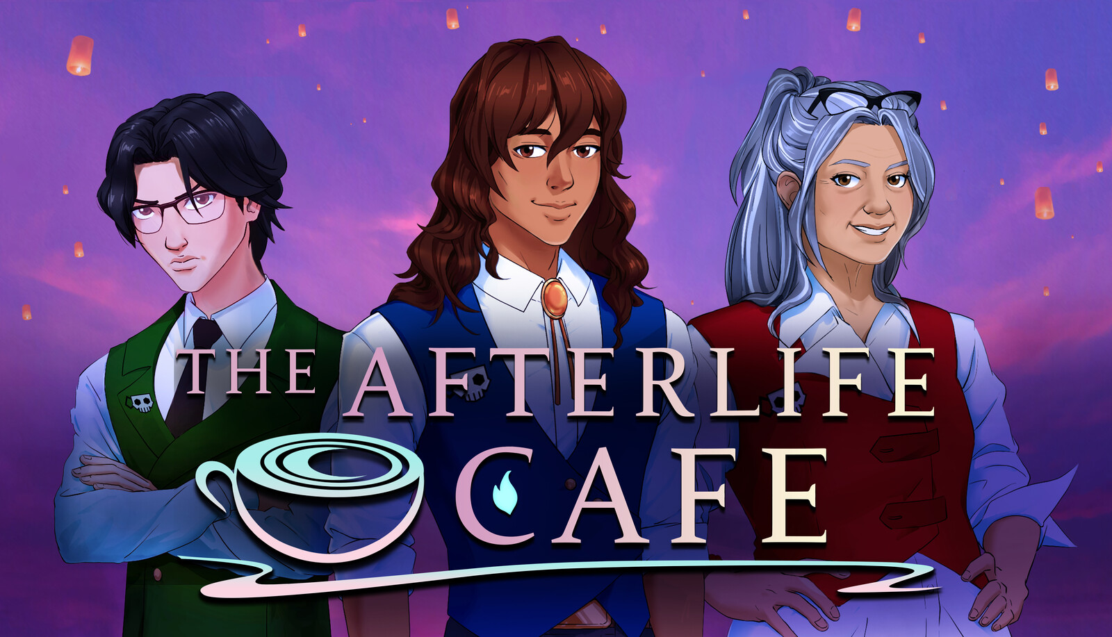 The Afterlife Cafe - Key Art and Marketing Illustrations 