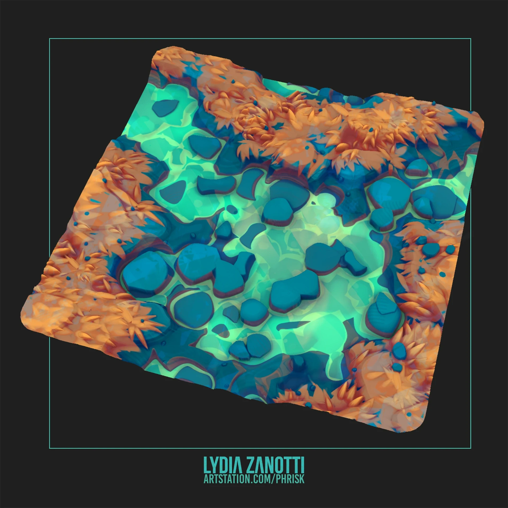 ArtStation - Stylized Stepping Stones