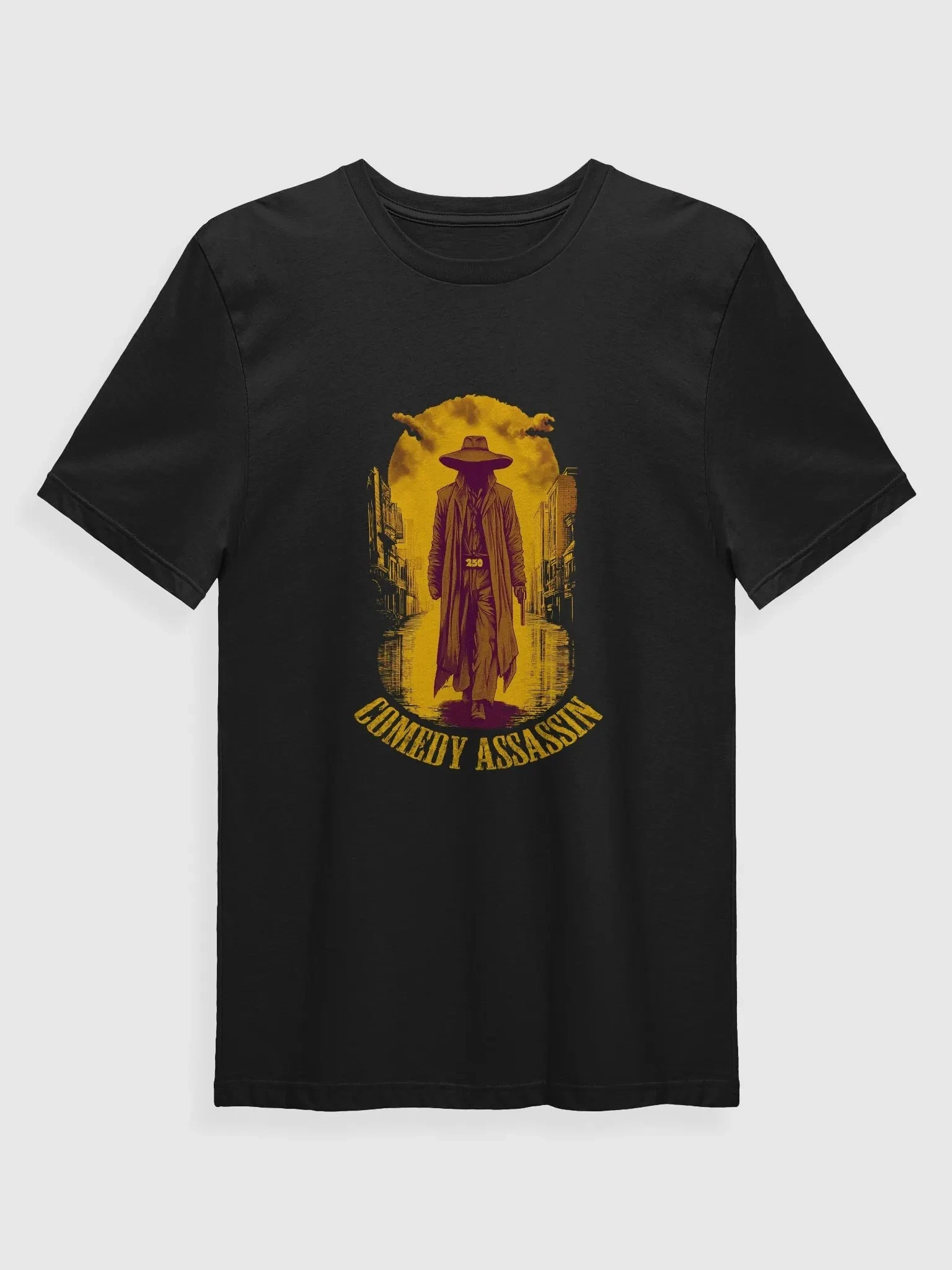 Comedy Assassin Western t-shirt