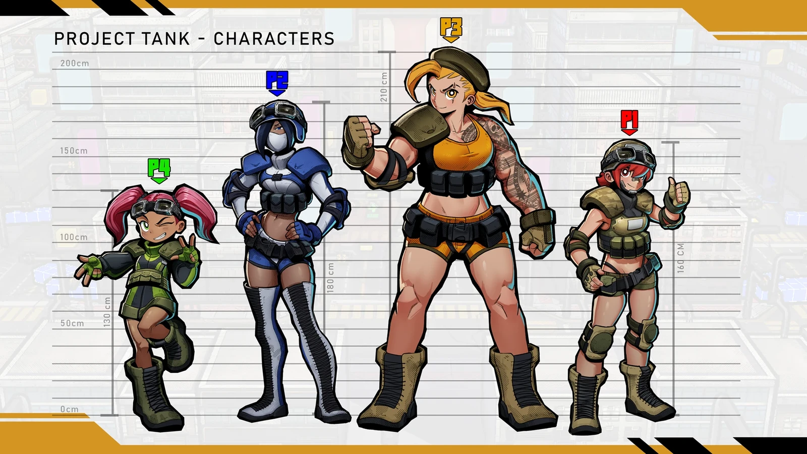 G.I.R.L.S. Vs Aliens - Playable Characters