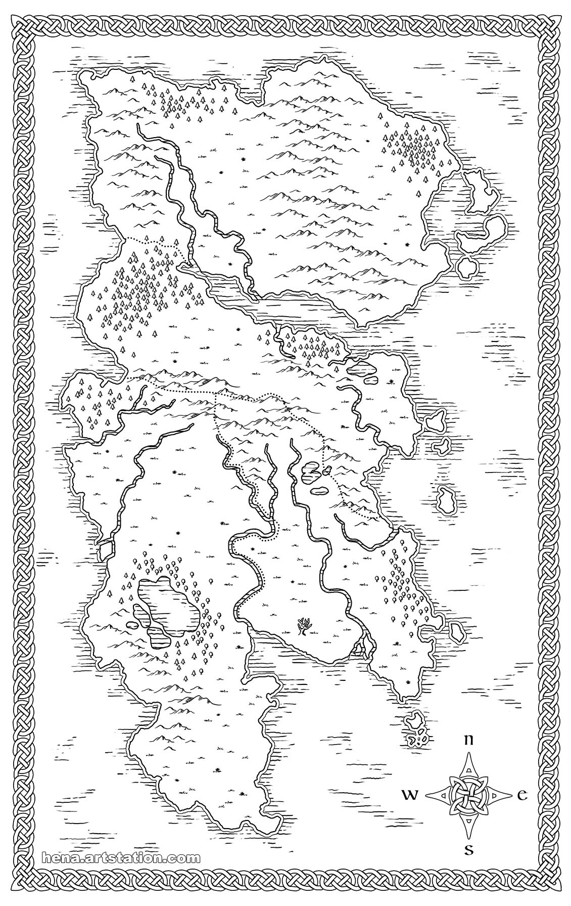 Map Art: New Nordland