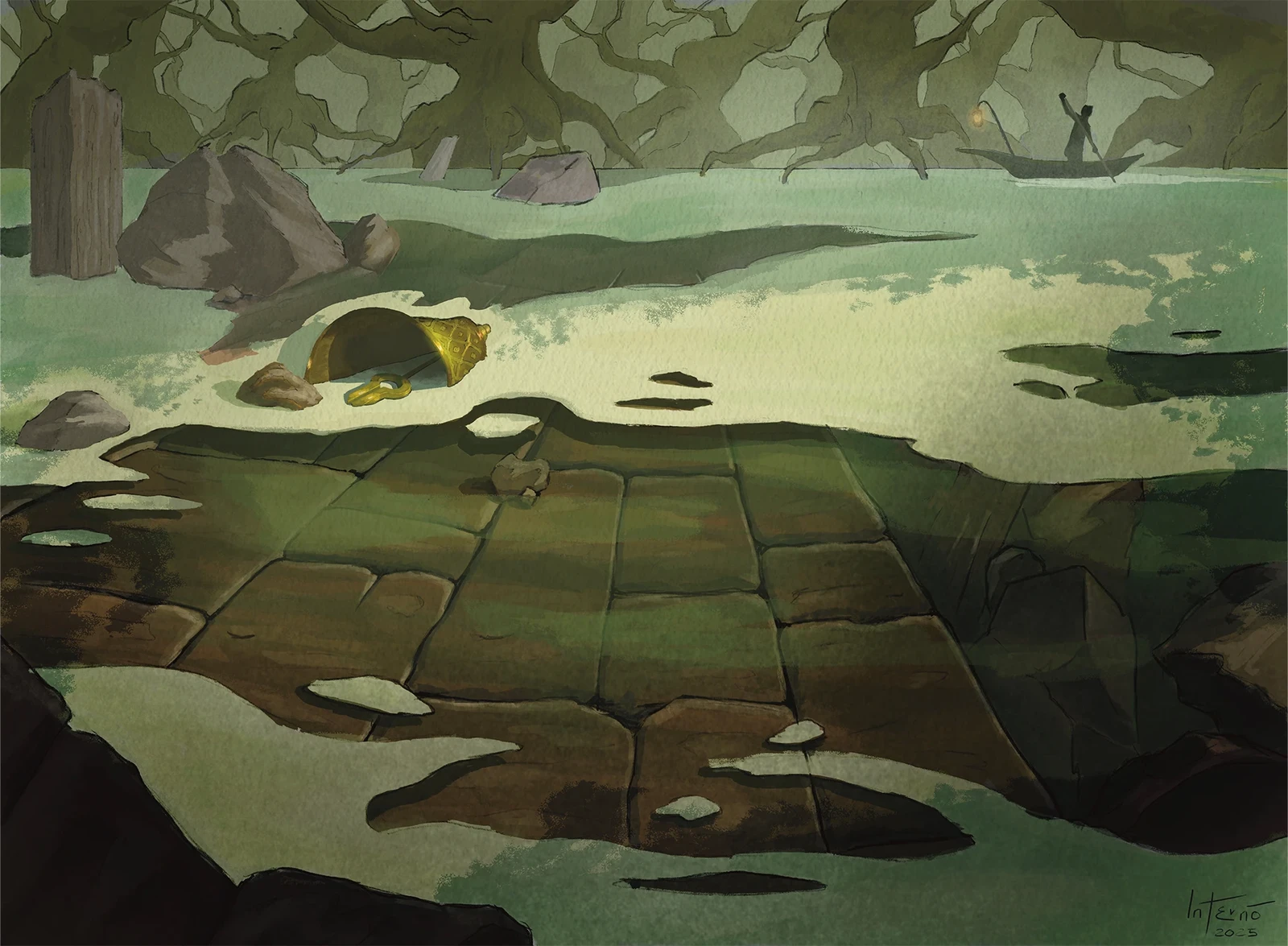 Final

Refined details, textures, and subtle highlights to achieve the final eerie, mournful tone of the piece.