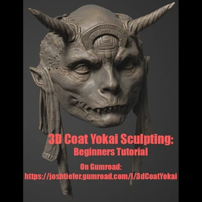 3D Coat Yokai Head Sculpting: Tools and Process for beginners