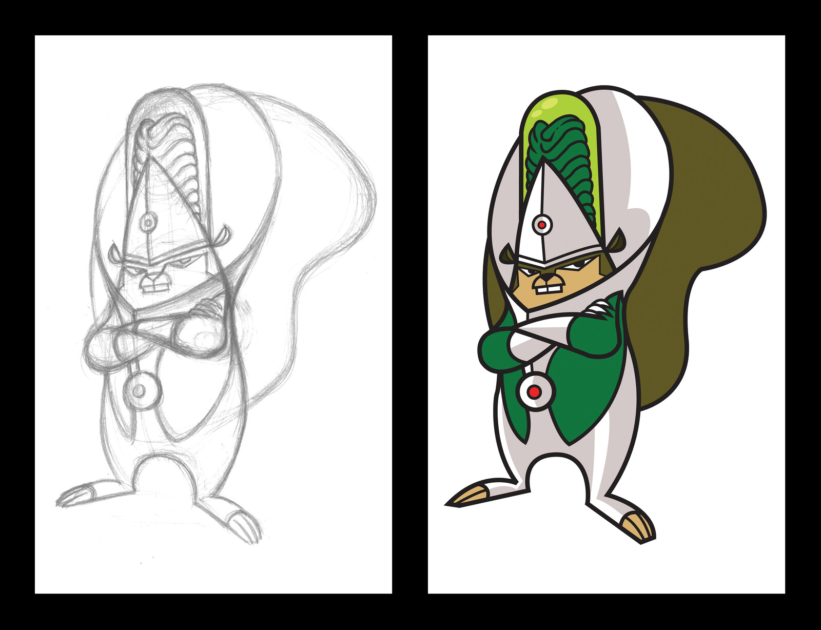 App Brand Mascot: Brain Squirrel