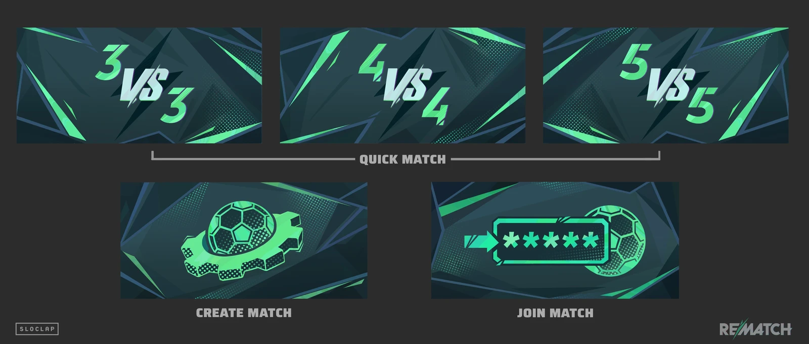 Visual assets for the different game modes