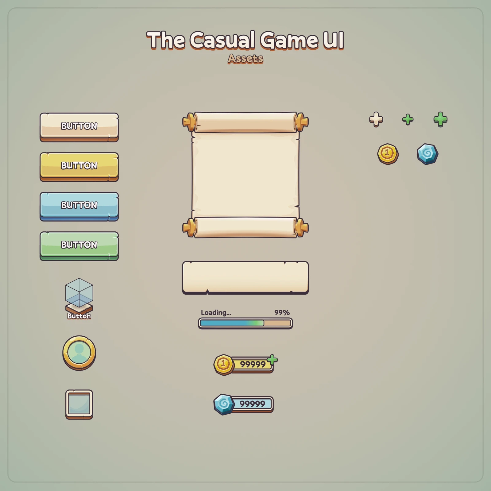 GUI assets.