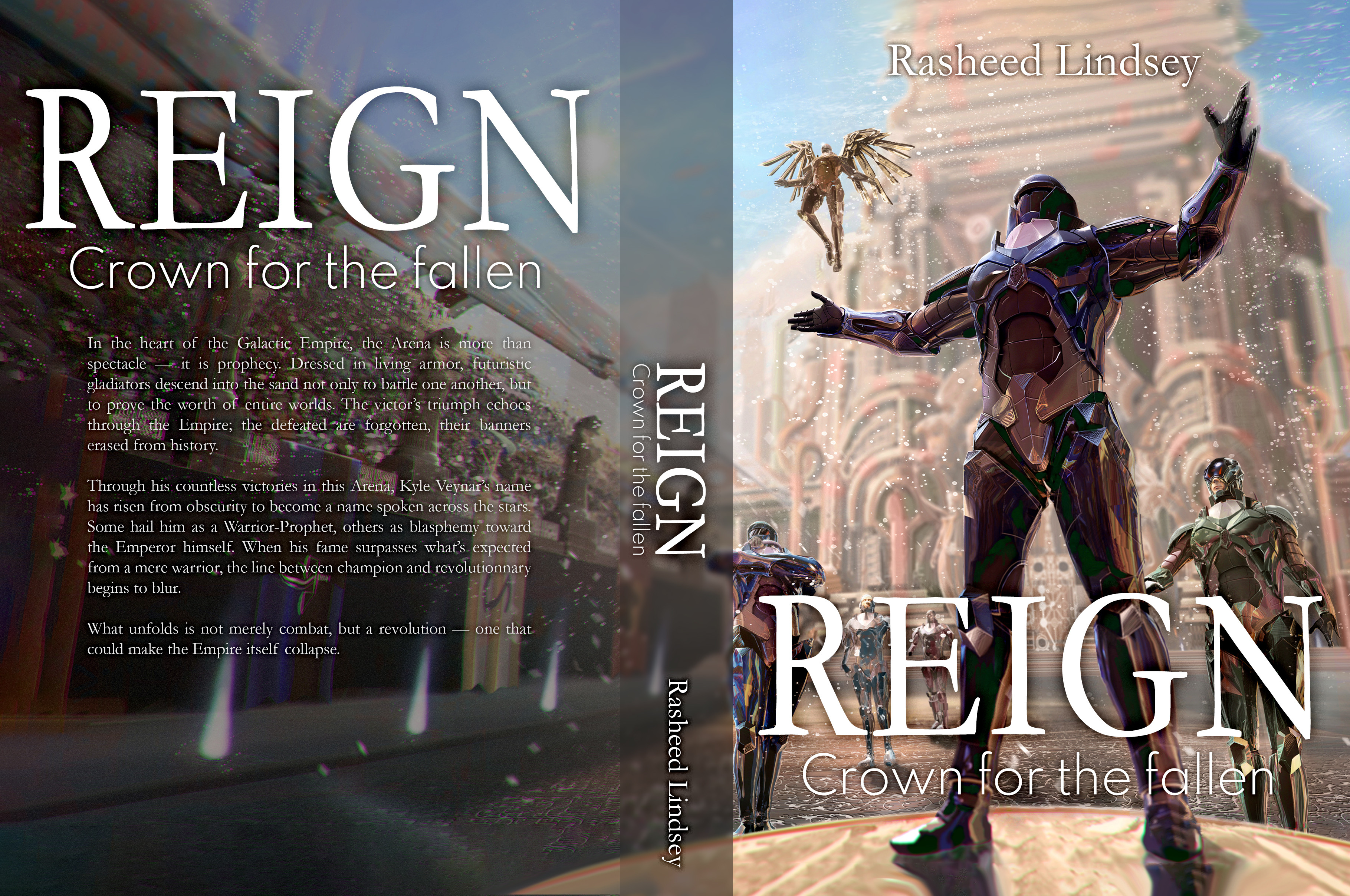 Full book work with the back cover.