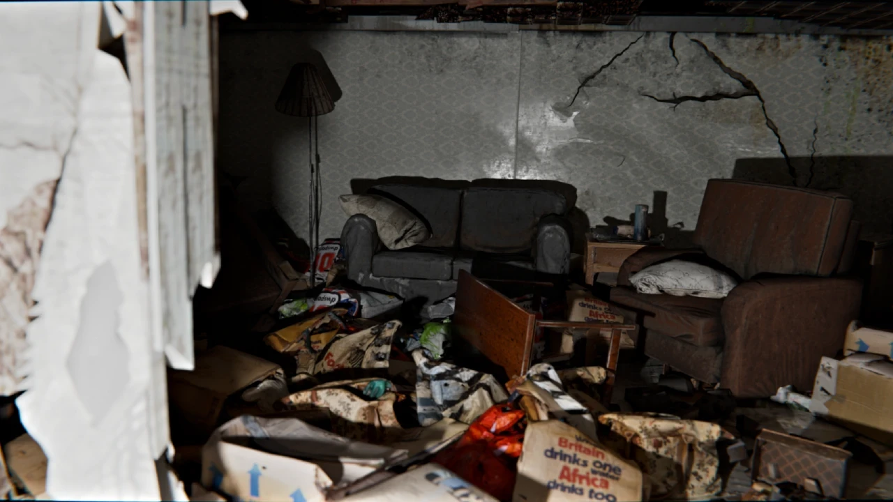 Abandoned House Demo Scene rendered in Cycles