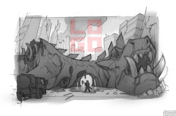 Key art sketch