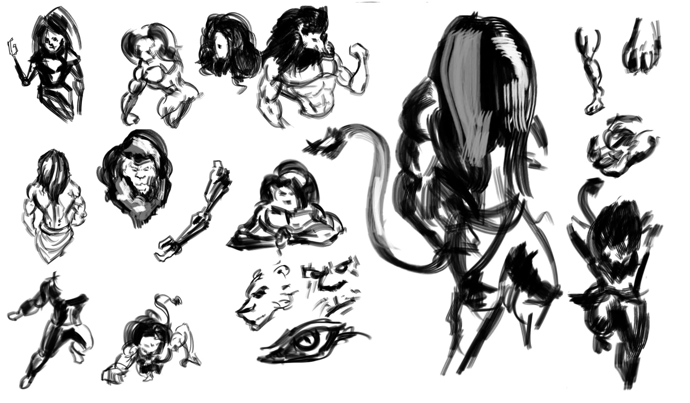 Initial exploration sketches 