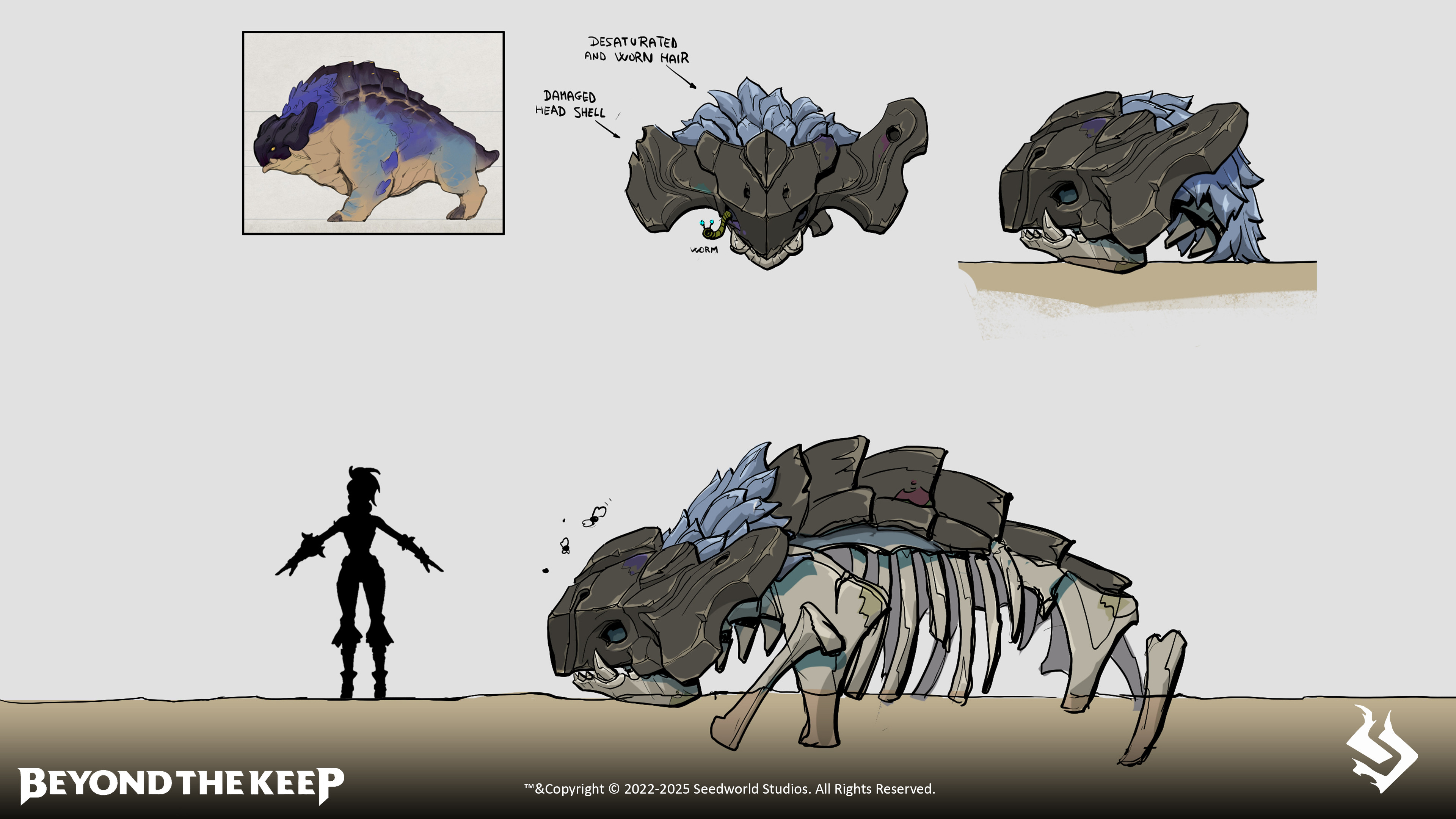 wild bull skeleton concept