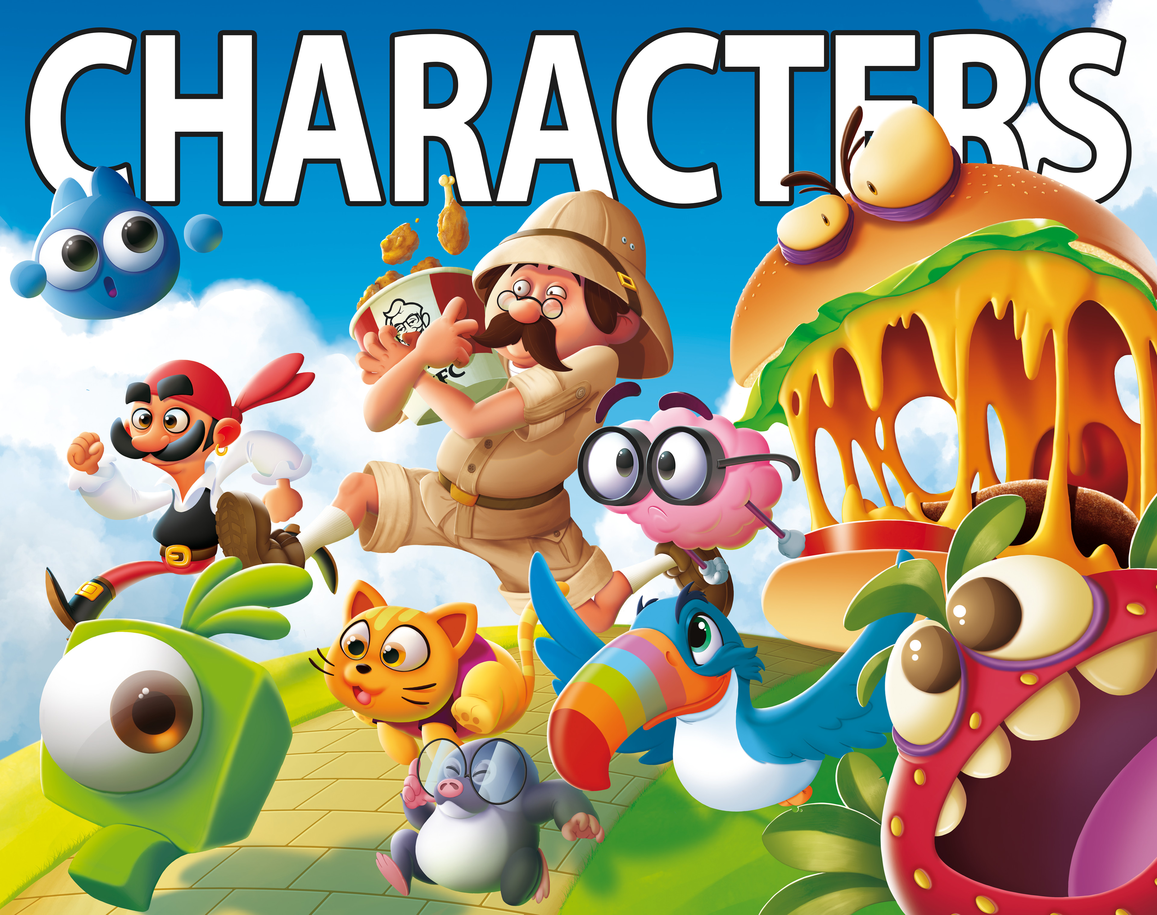 This is a personal project based on representing, in my own style, characters created by my colleagues at the video game studio tellmewow.