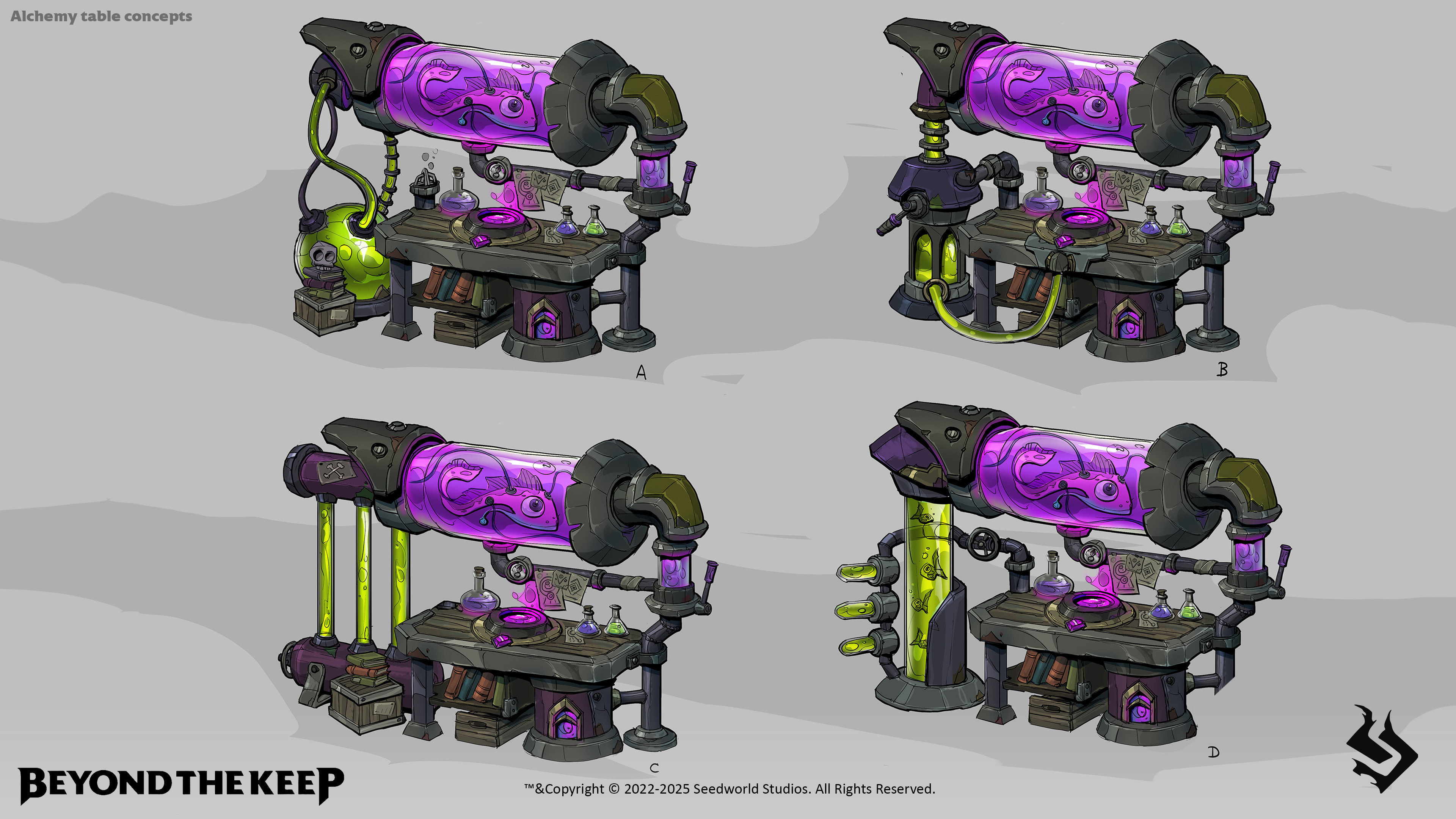 Alchemy table designs
