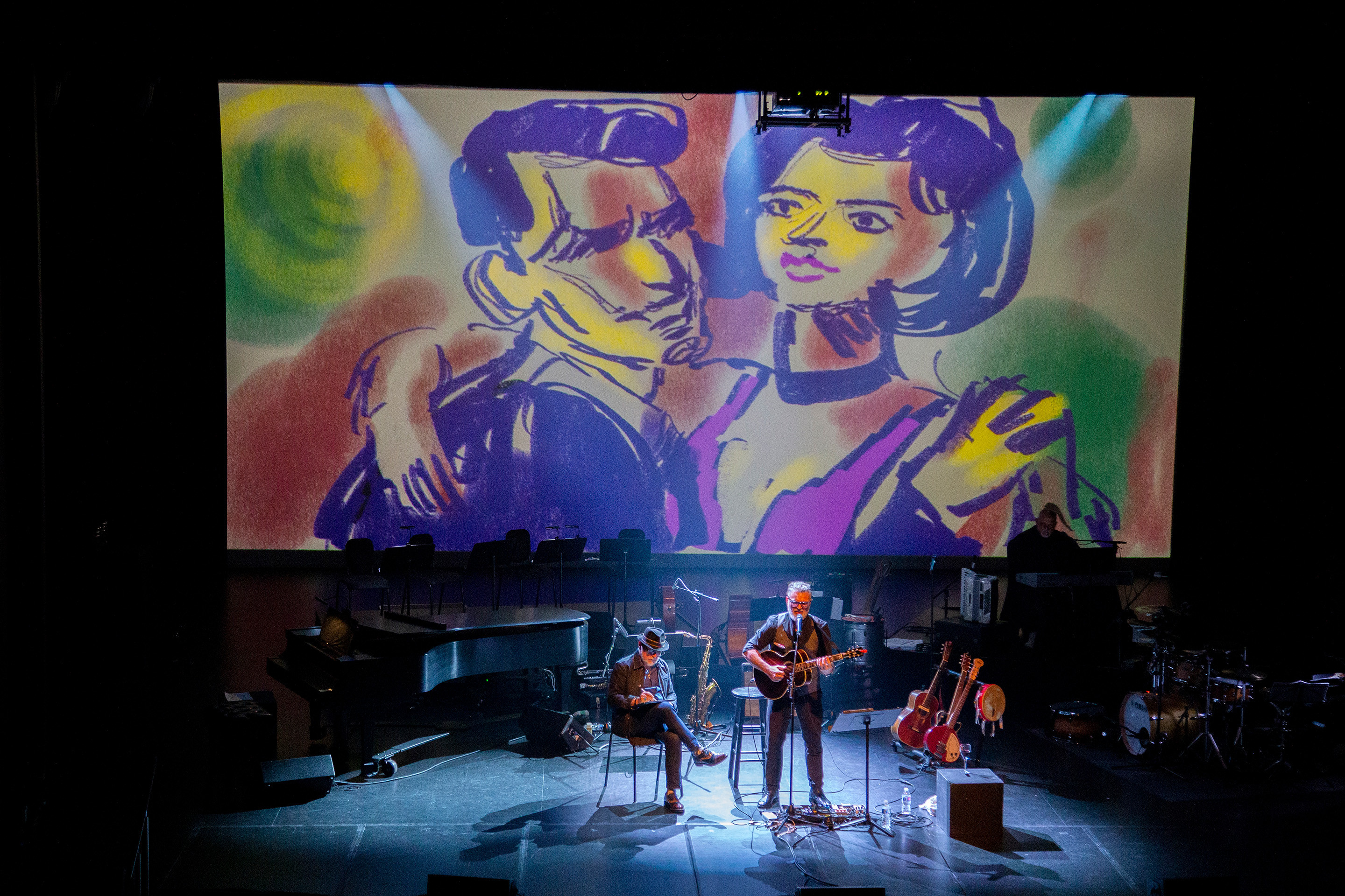 The final painting was a portrait of Mom and Dad  in their usual embrace while they dance.