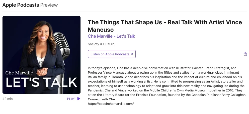 2021, appearance on Che Marville's LET'S TALK