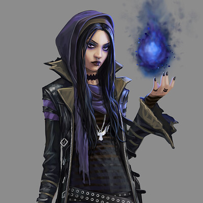 'High School Goth Girl' Raven