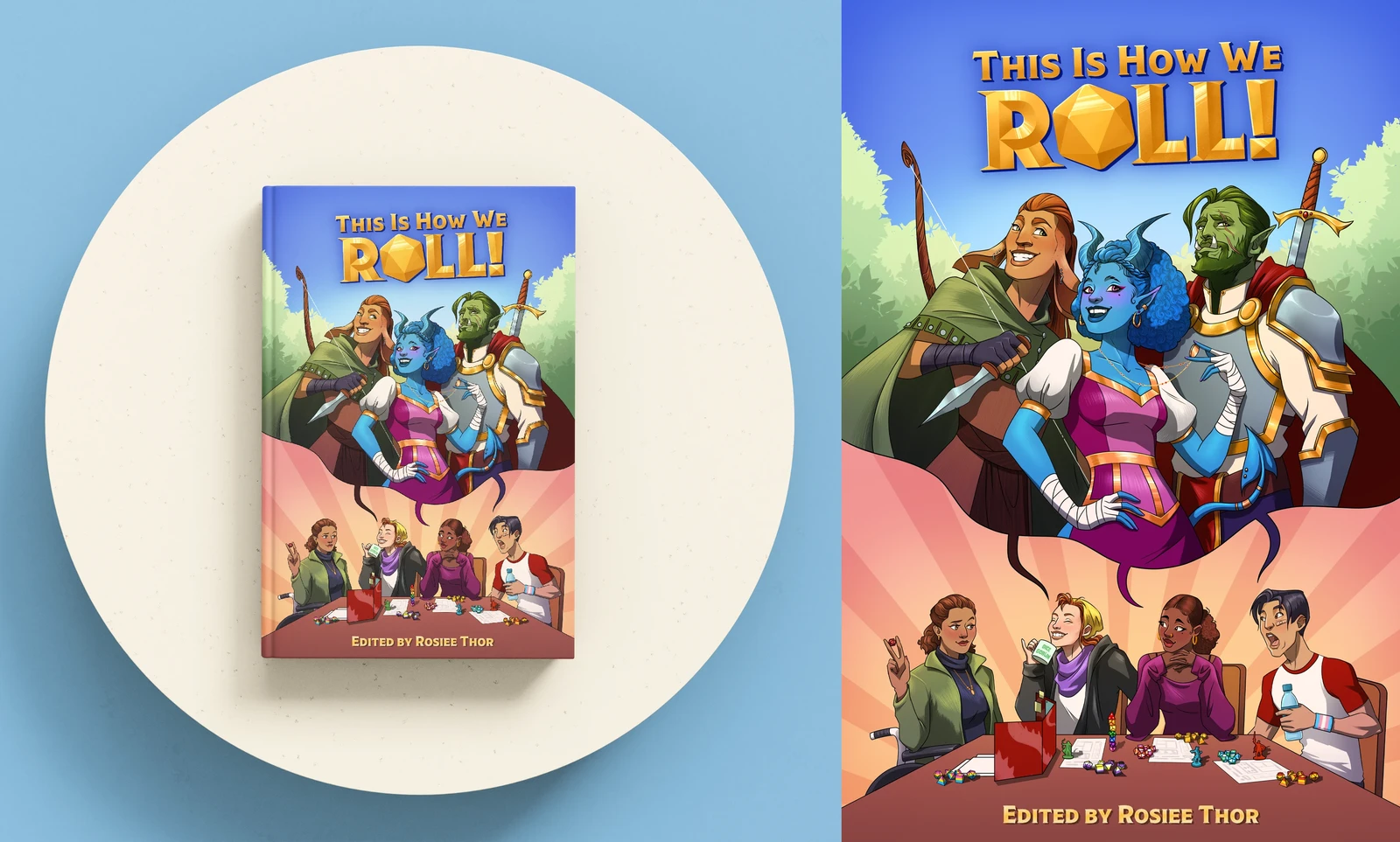 Cover Art: "This is How We Roll: A queer Anthology"