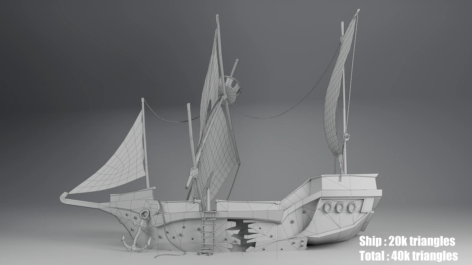 Ship wireframe
