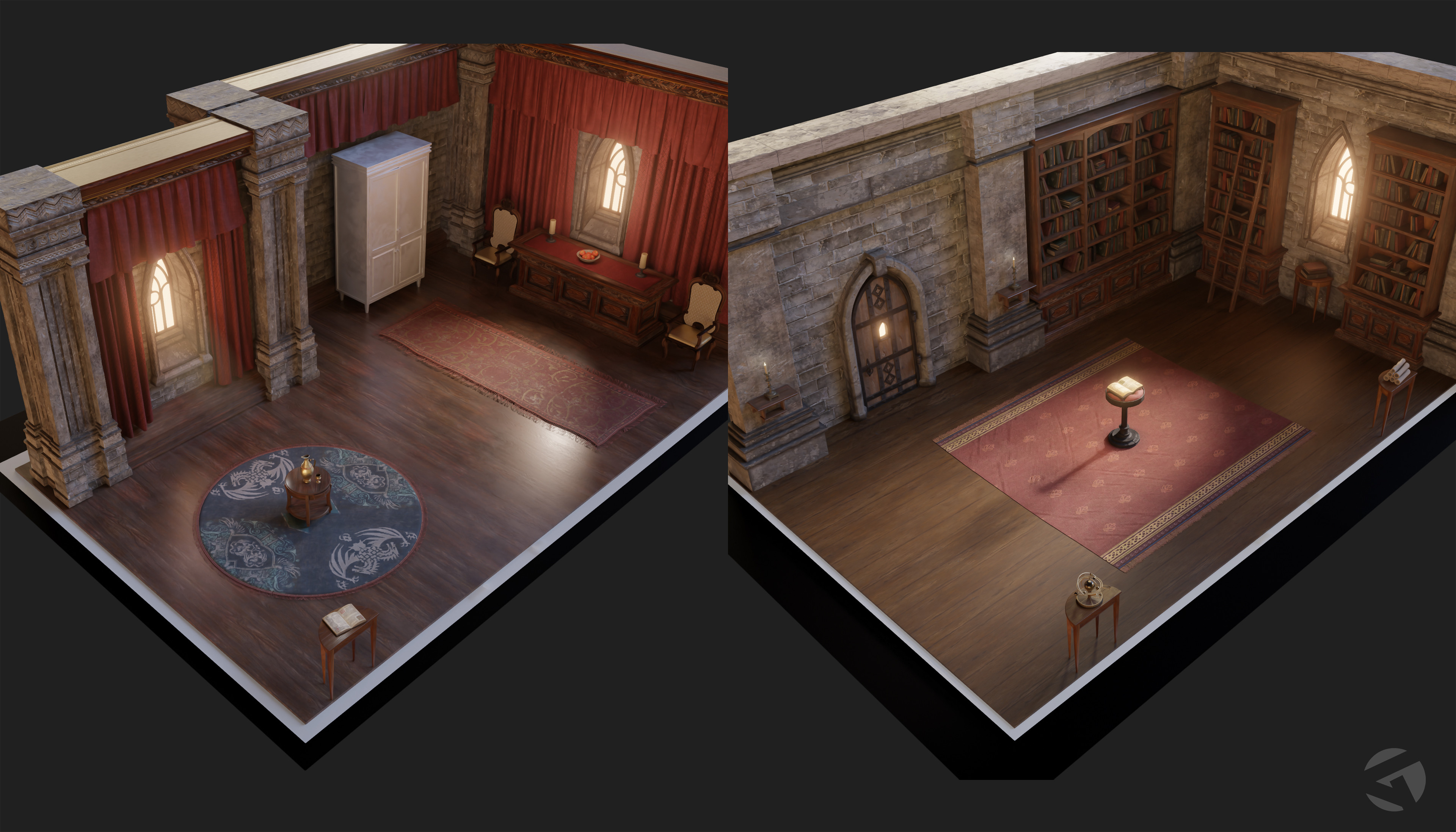 Church Sacristy &amp; Library  ©Rift Games