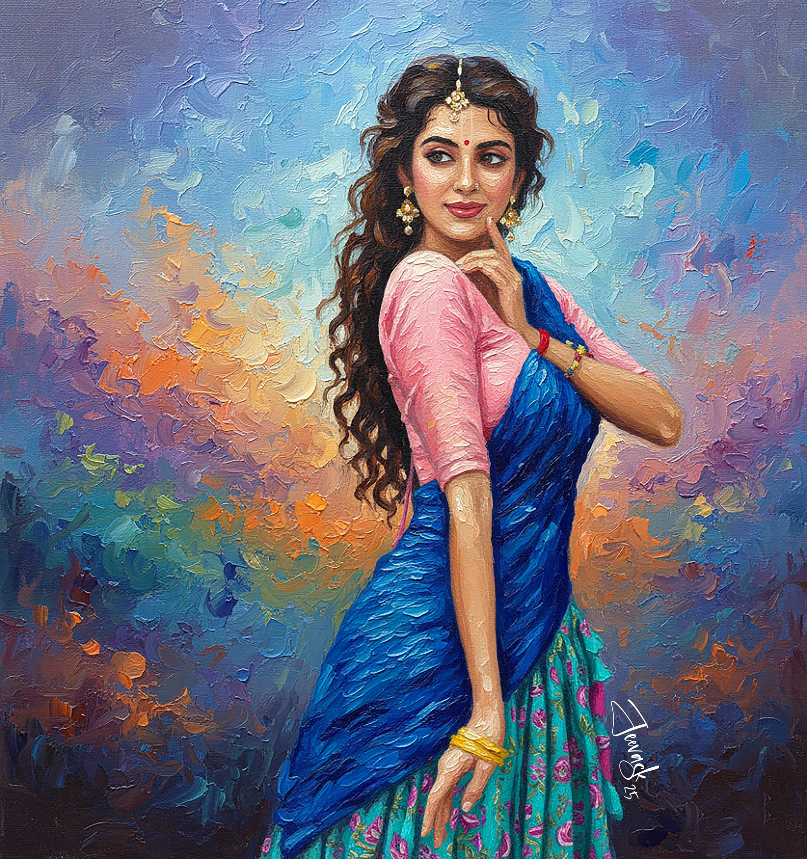 Dancer &amp; Model Ambika Devi Painting 2025
#AmbikaDevi #Ambika_Devi 