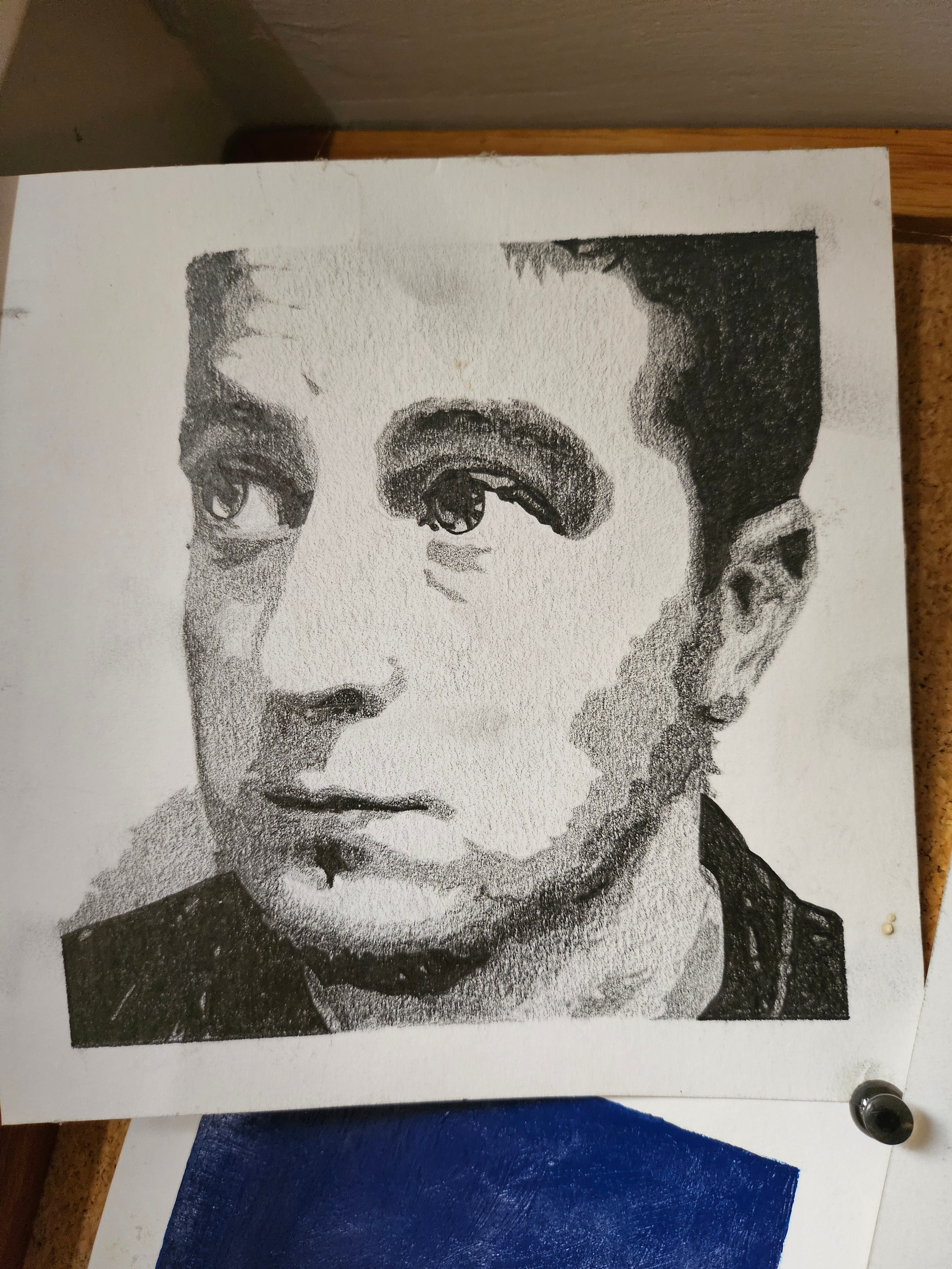 Value study, graphite on paper