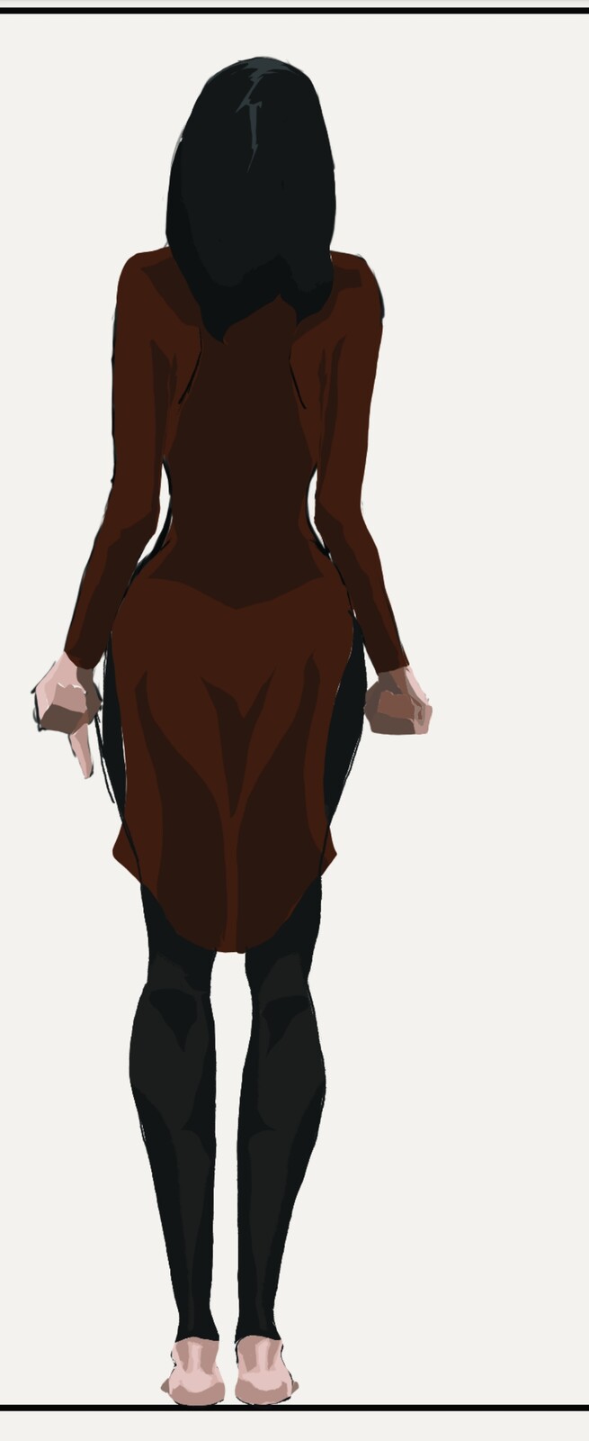 Turnaround back, vin from mistborn, photoshop
