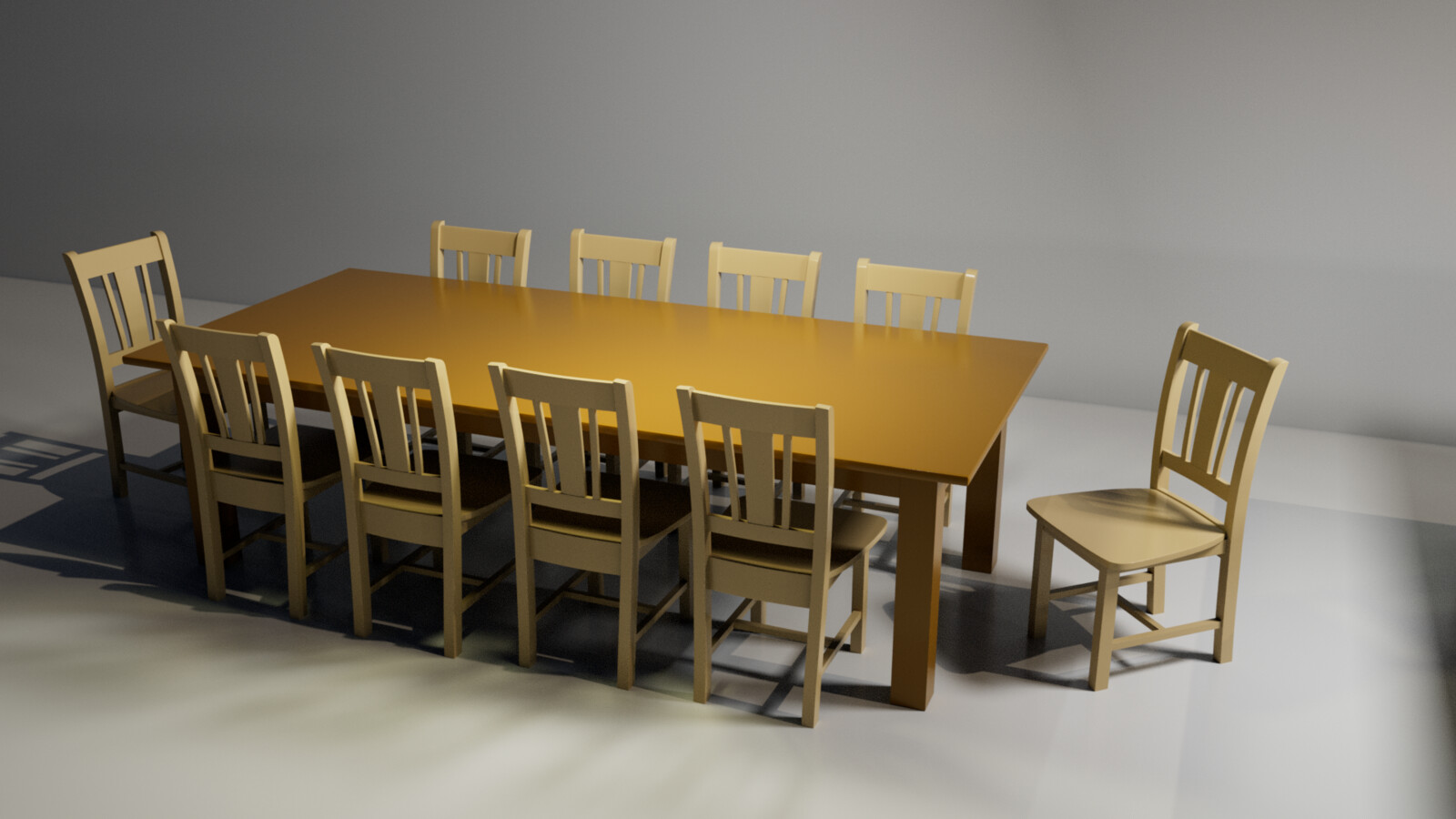 3d model of table (table only), maya