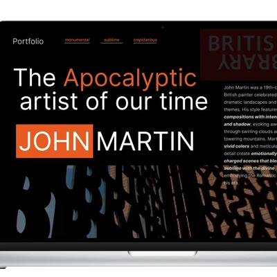Microsite & Mobile App (British Library Artist Exhibition)