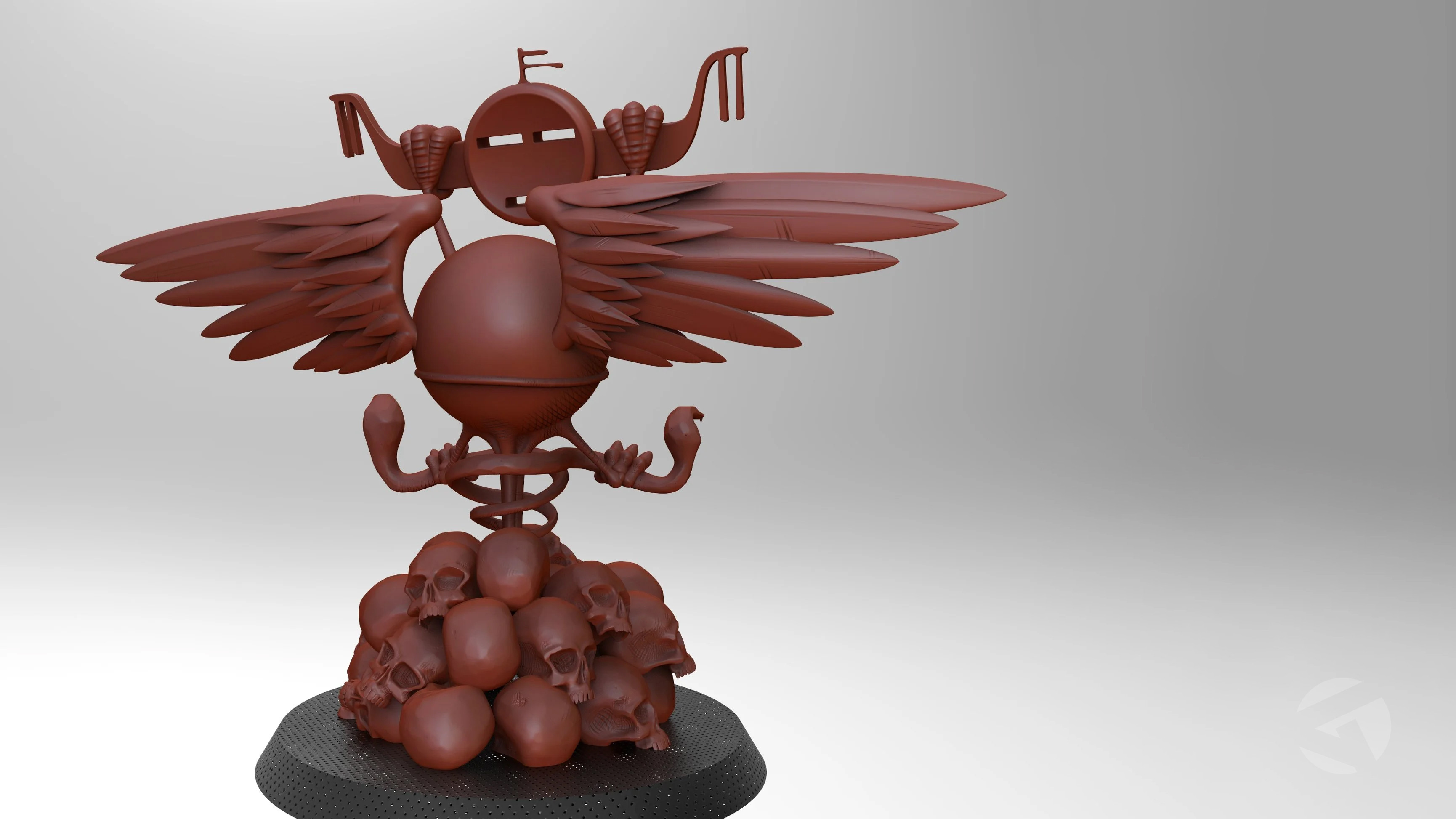 Back view Keyshot render of my Zbrush sculpt