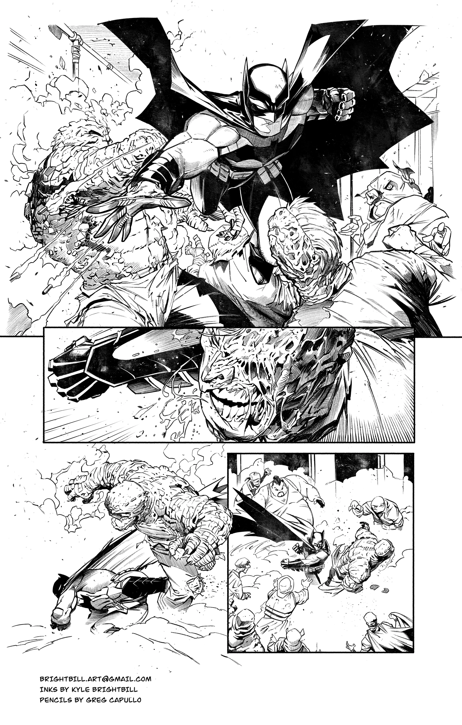 Ink Practice over Greg Capullo Pencils