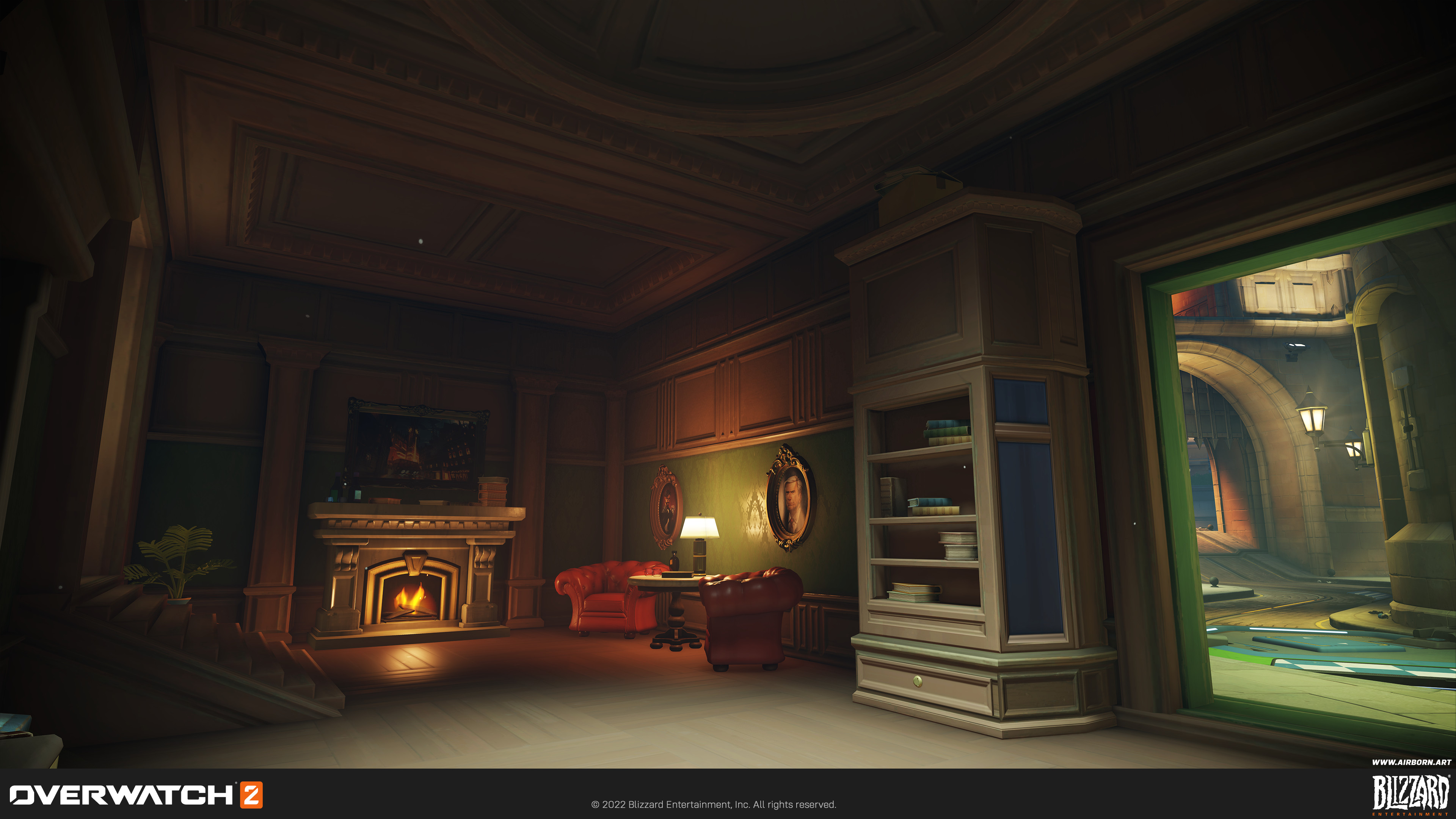 Interiors set dressing.