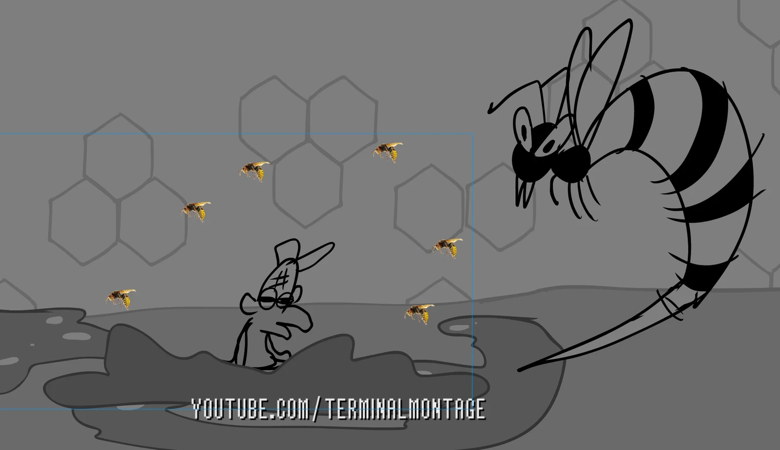 Screenshot of my animatic for DKC2
