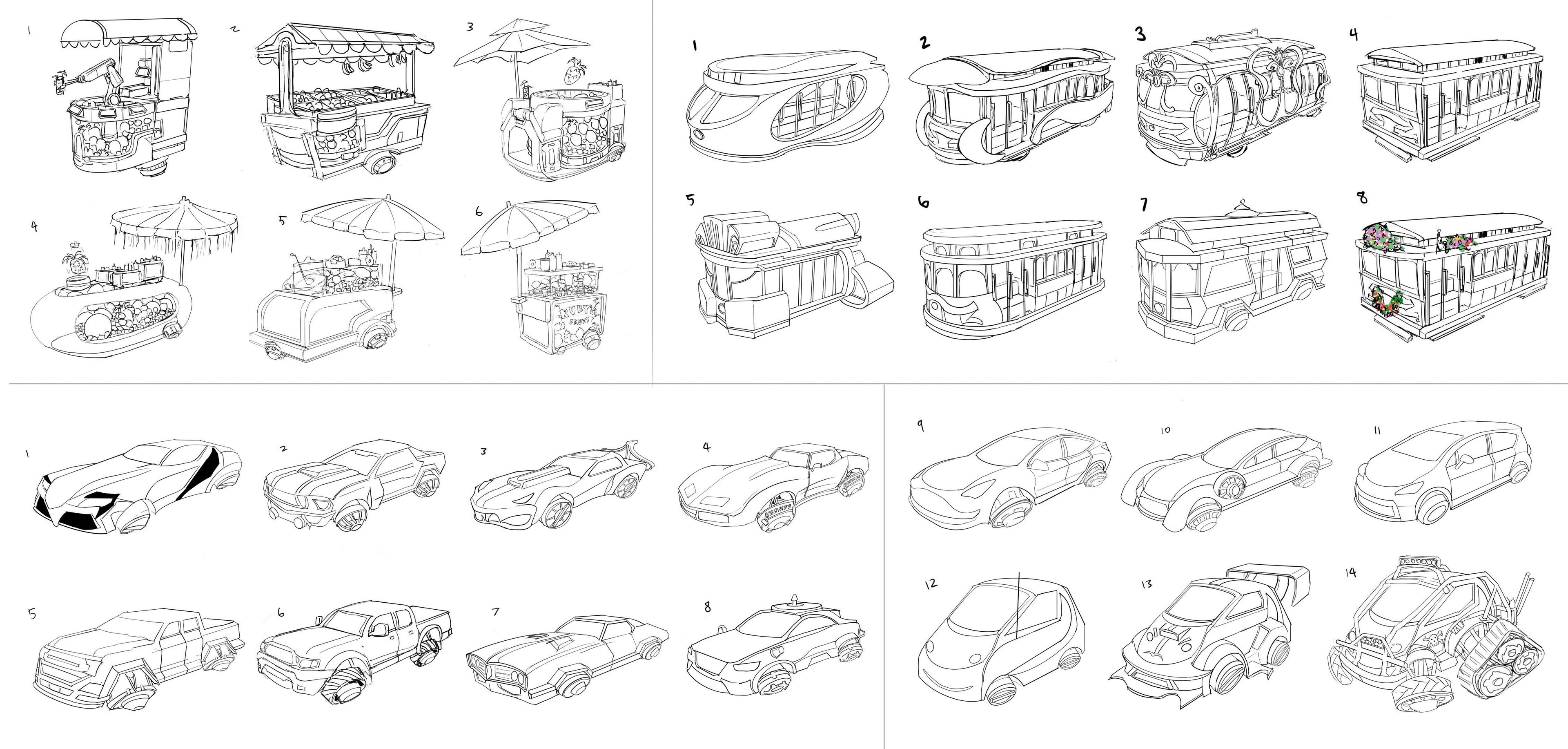 Vehicle Sketches
