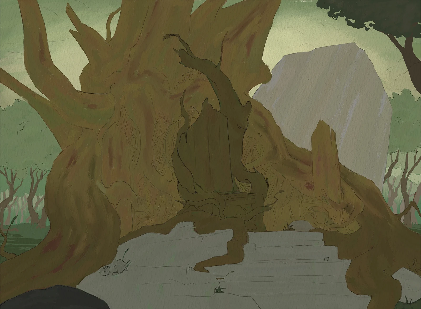 Base Colors
I tried out several color arrangements to reinforce the atmosphere and narrative intent, keeping overall harmony and visual clarity as priorities.