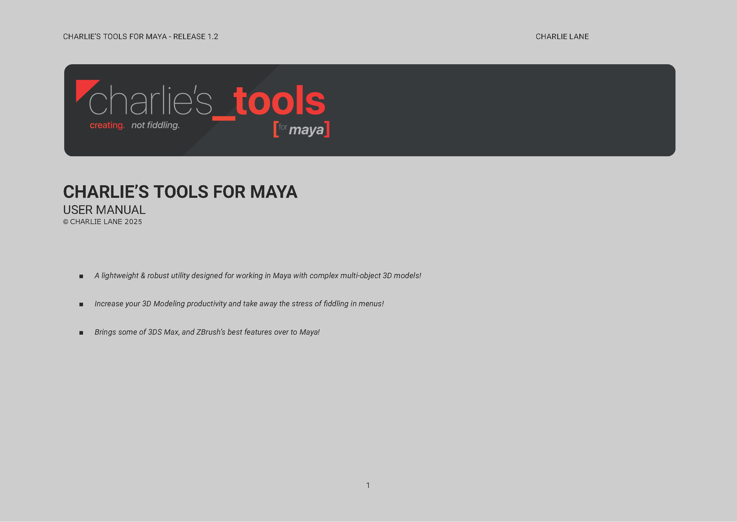 User Manual 1.2 - PDF Documentation